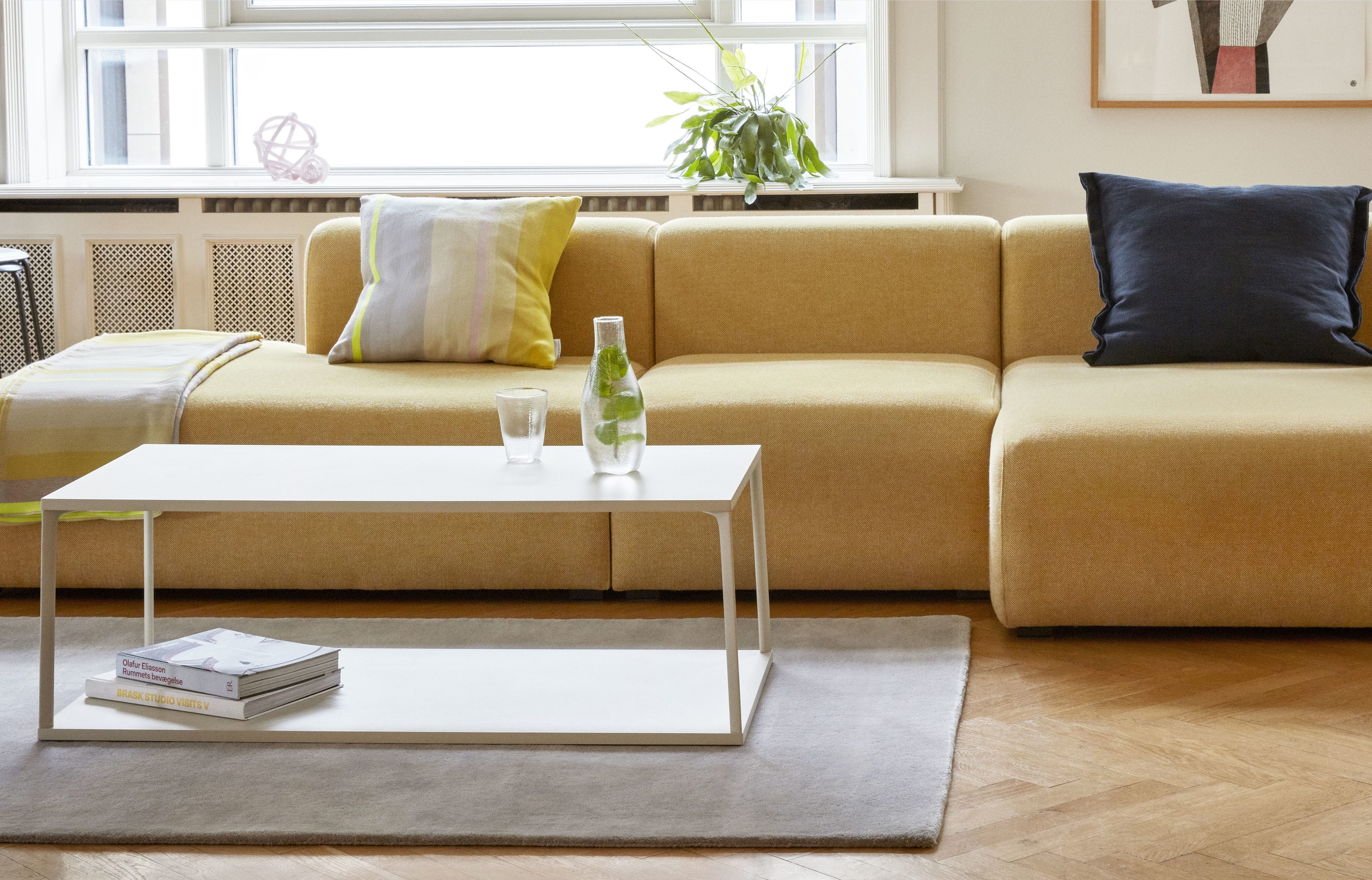 Eiffel Coffee Tisch rechteckig 110x50 cm - Warm sand