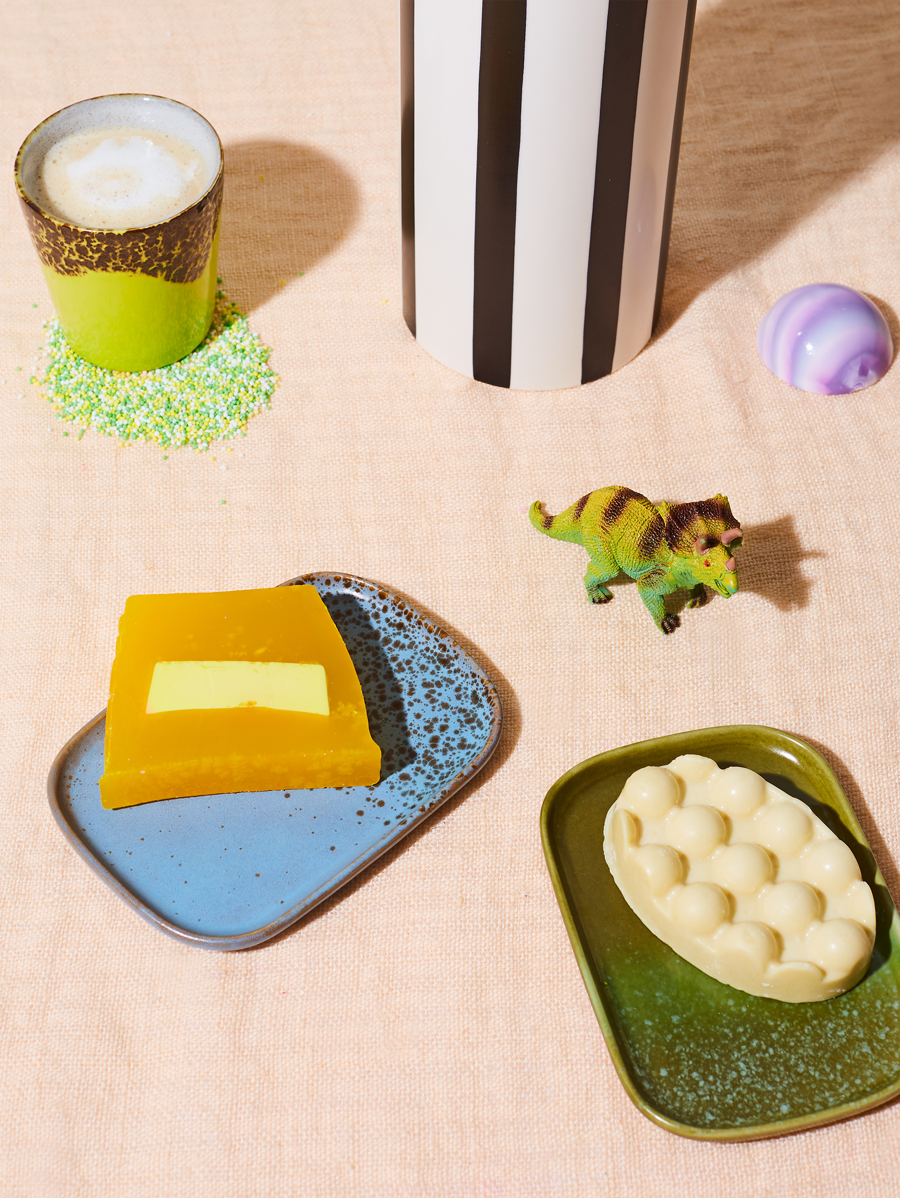 70s Keramik 2er Set Tabletts Small - Aries