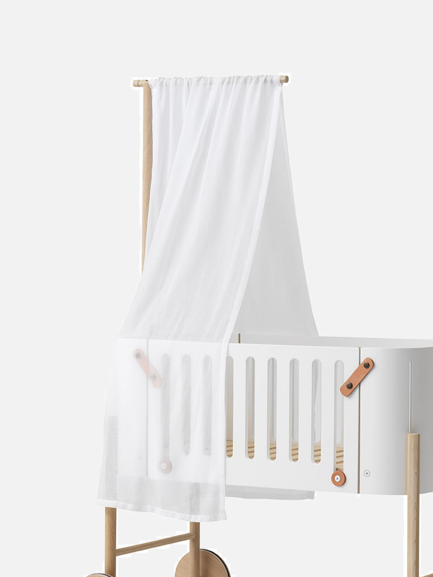 Wood Betthimmel für Beistellbett, weiß