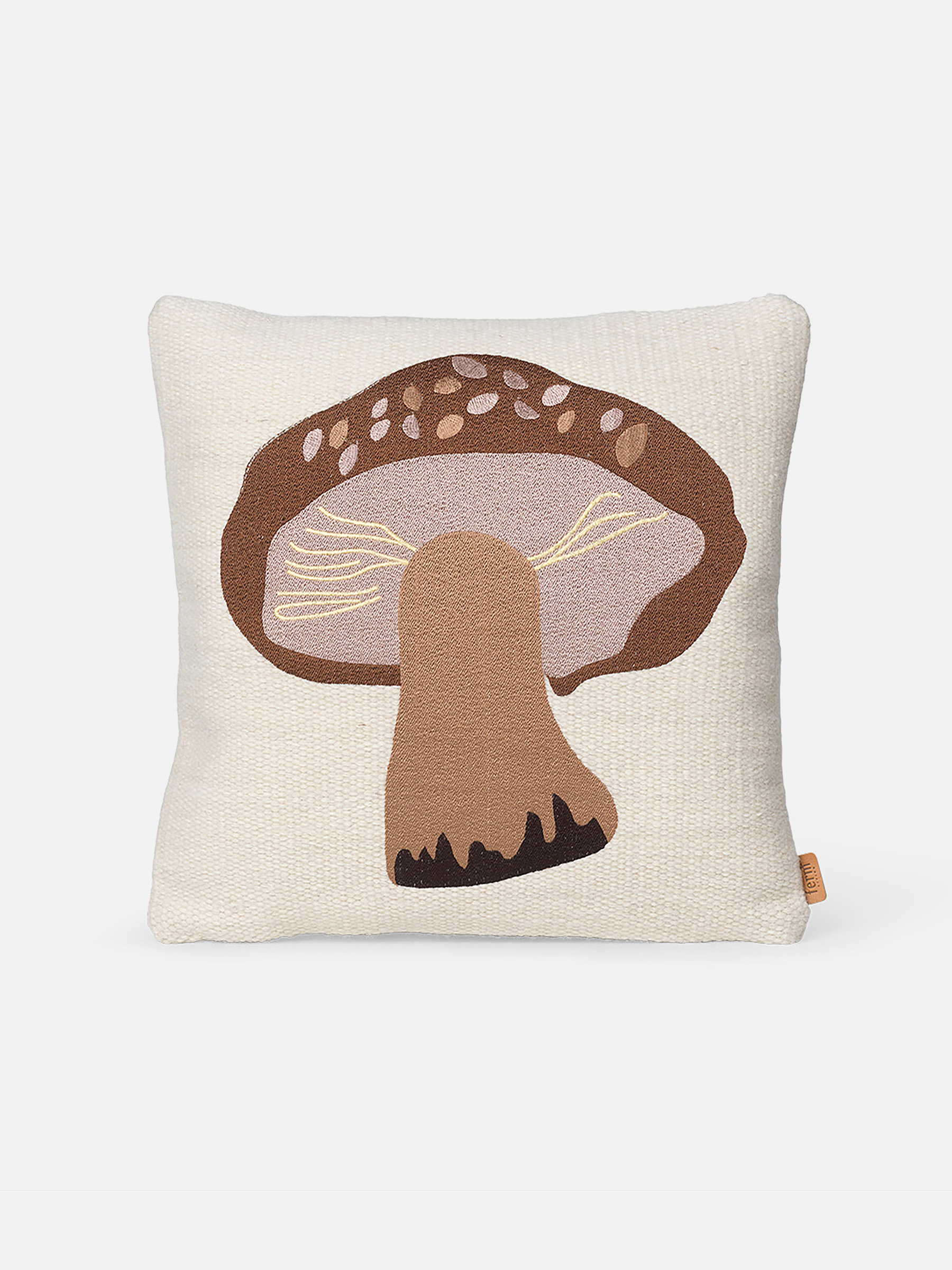 Forest Besticktes Kissen - Porcini