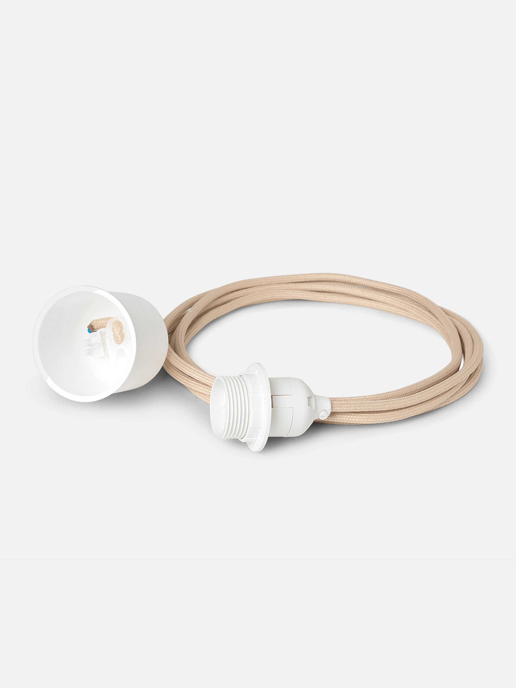 Fabric Textilkabel Set 2m für Deckenleuchte Sand