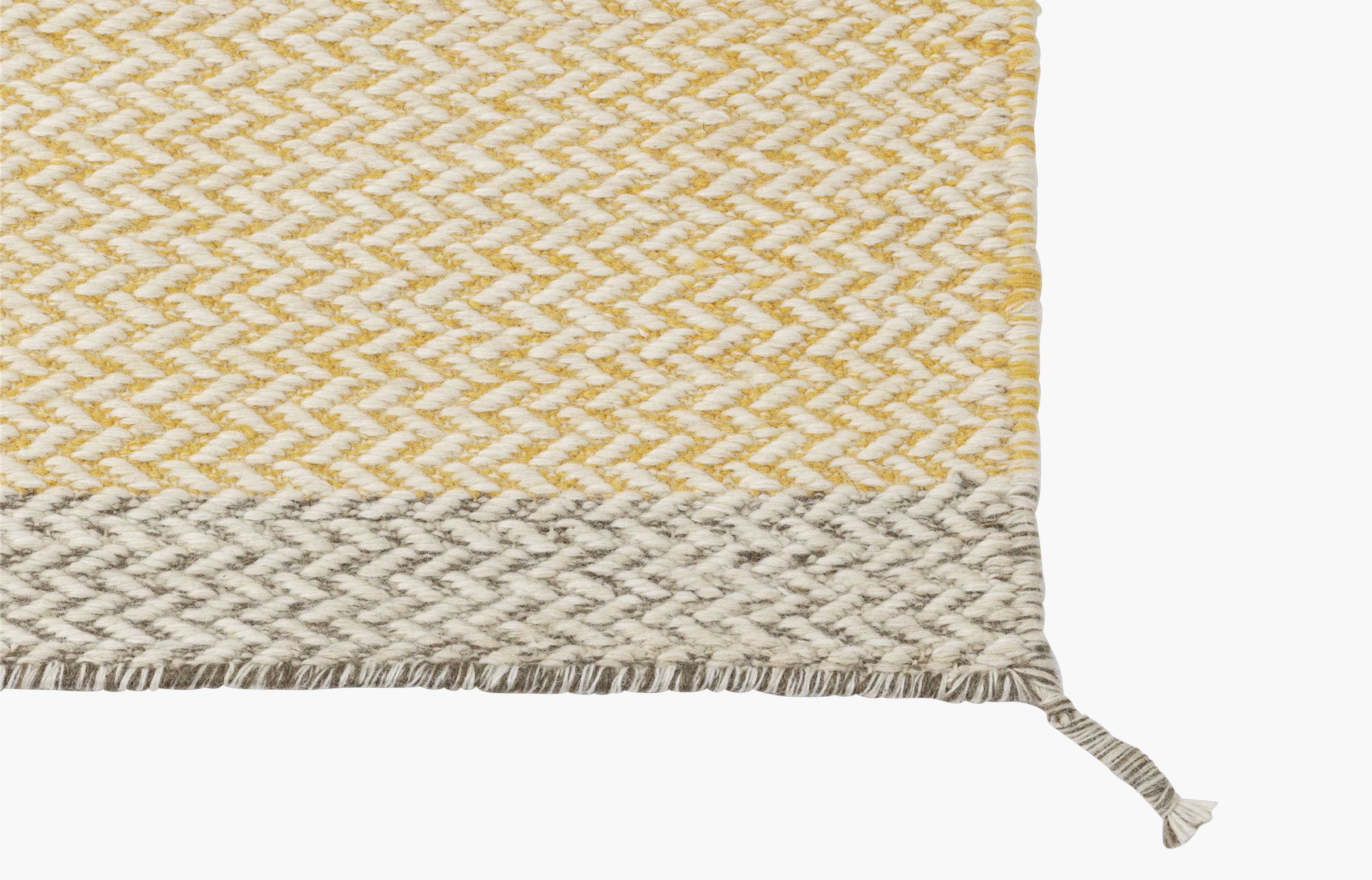 Ply Teppich 140x85 cm - Gelb