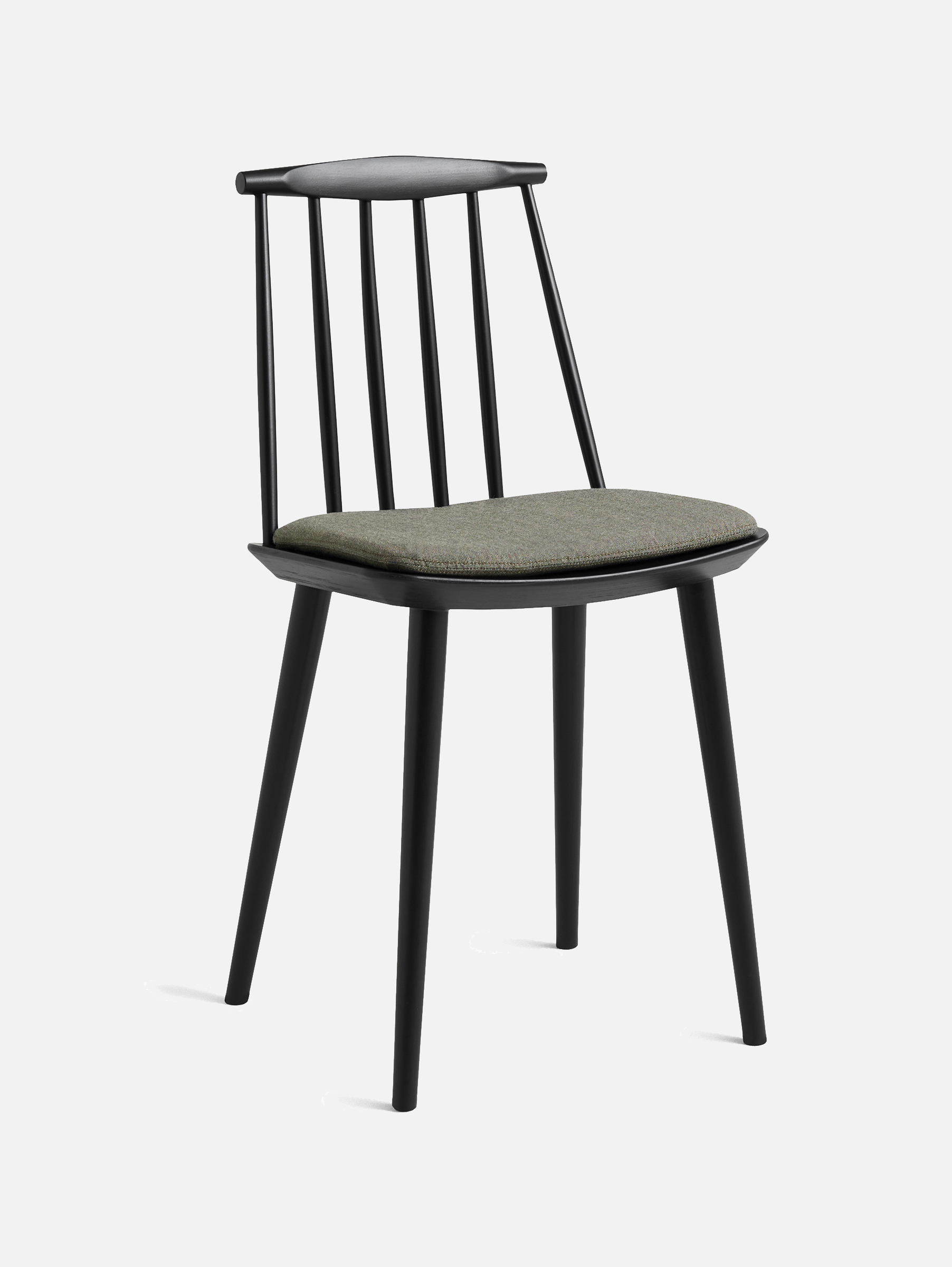 J77 Chair J-Series Black water-based lacquered beech