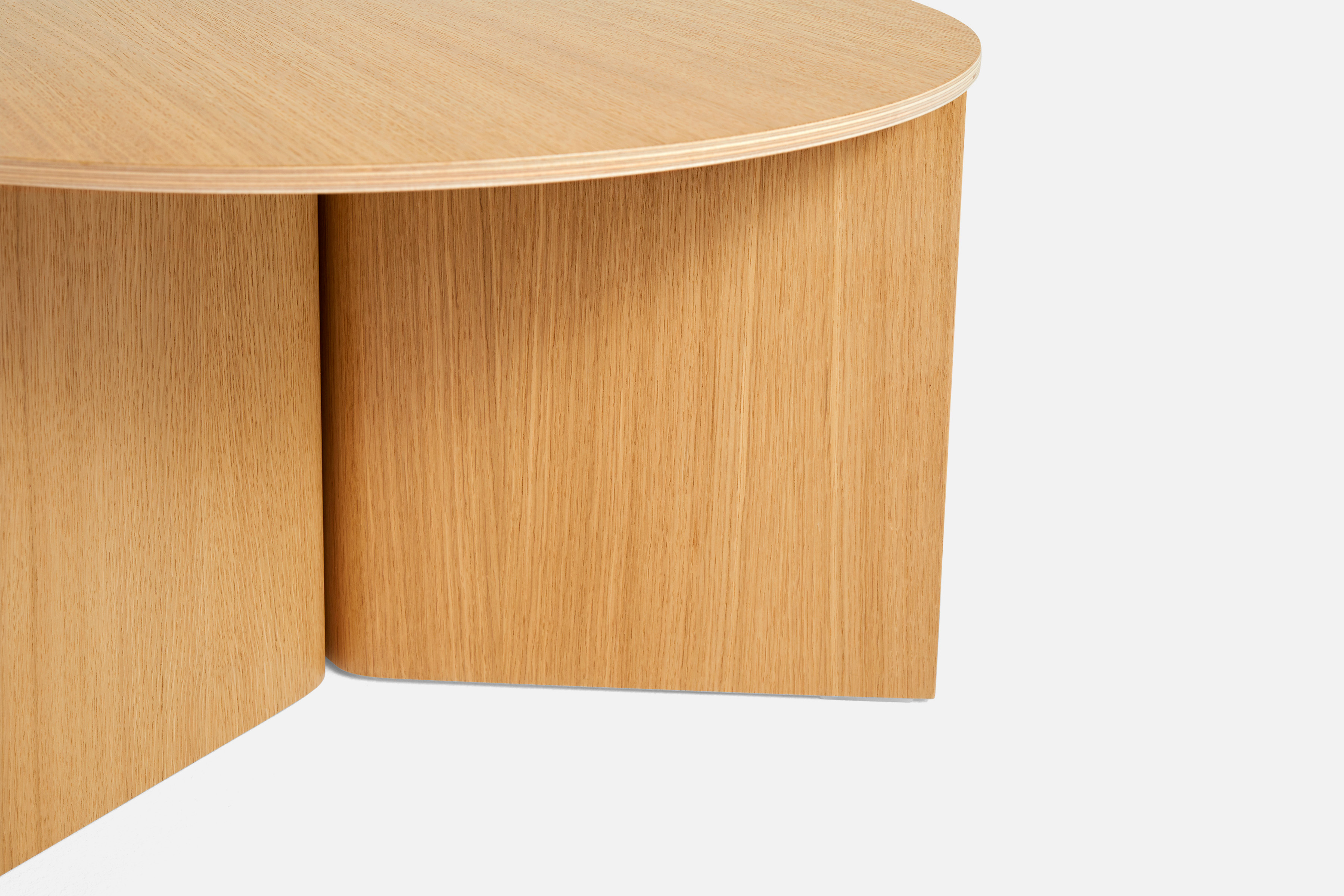 Slit Tisch Holz ø 65 x H 35,5 Eiche