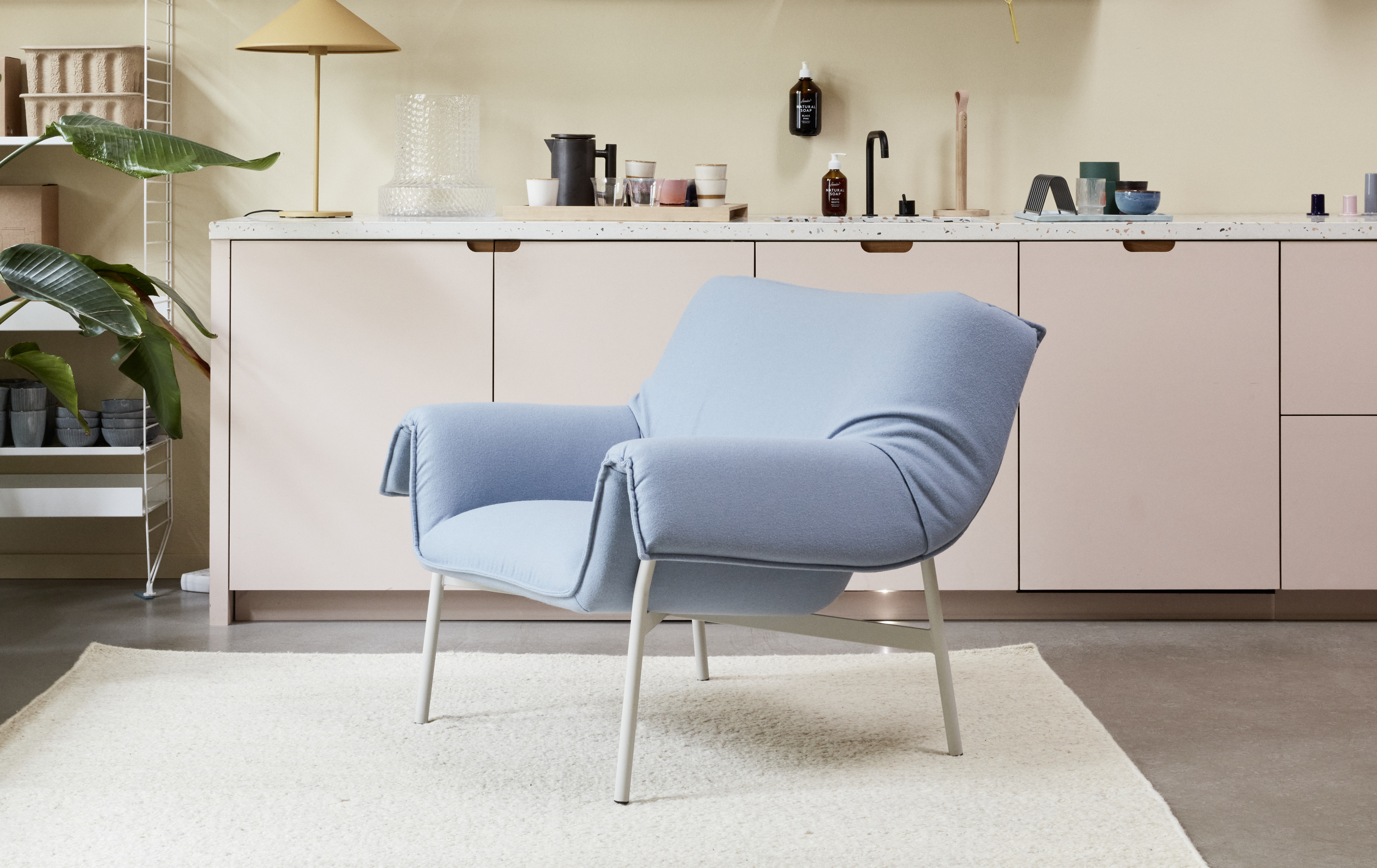 Wrap Lounge Sessel - Hero 152, Gestell Grau