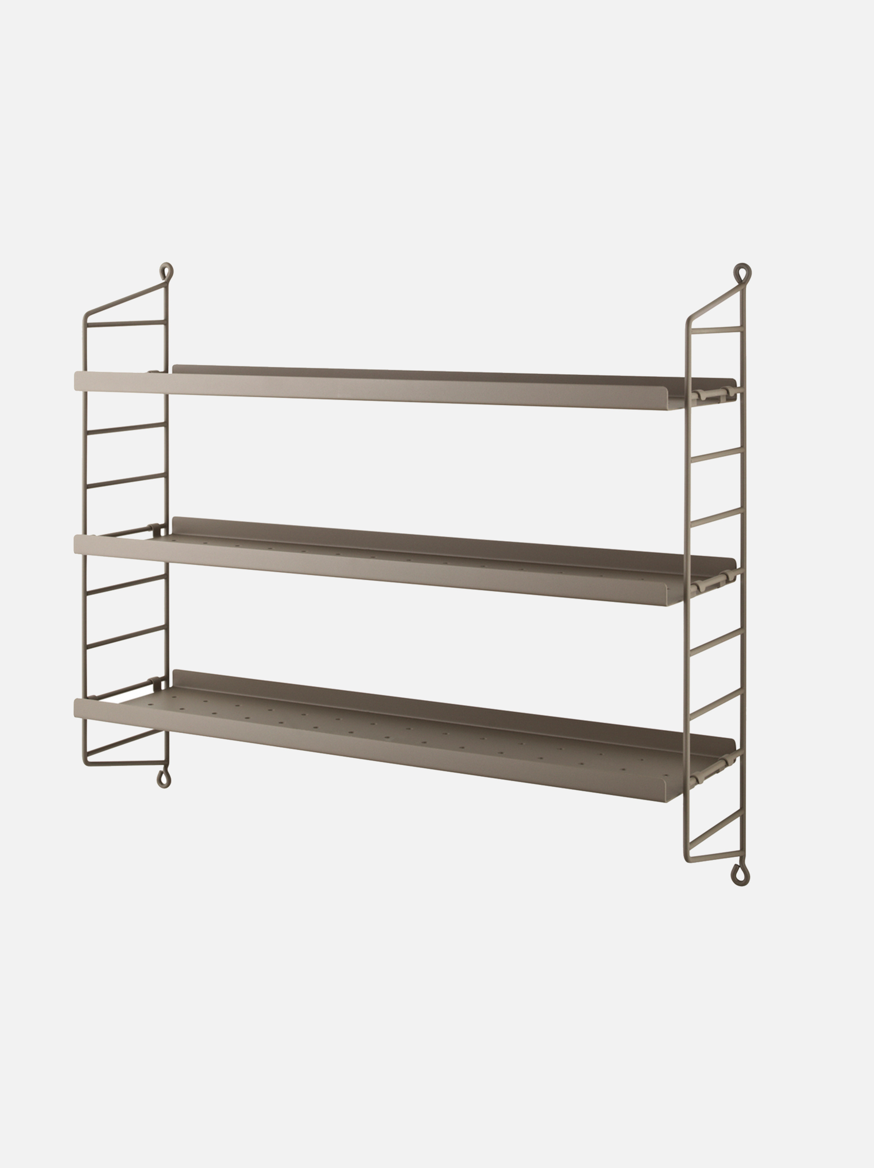 Pocket Regal Metall 60x50 cm - Taupe/Taupe