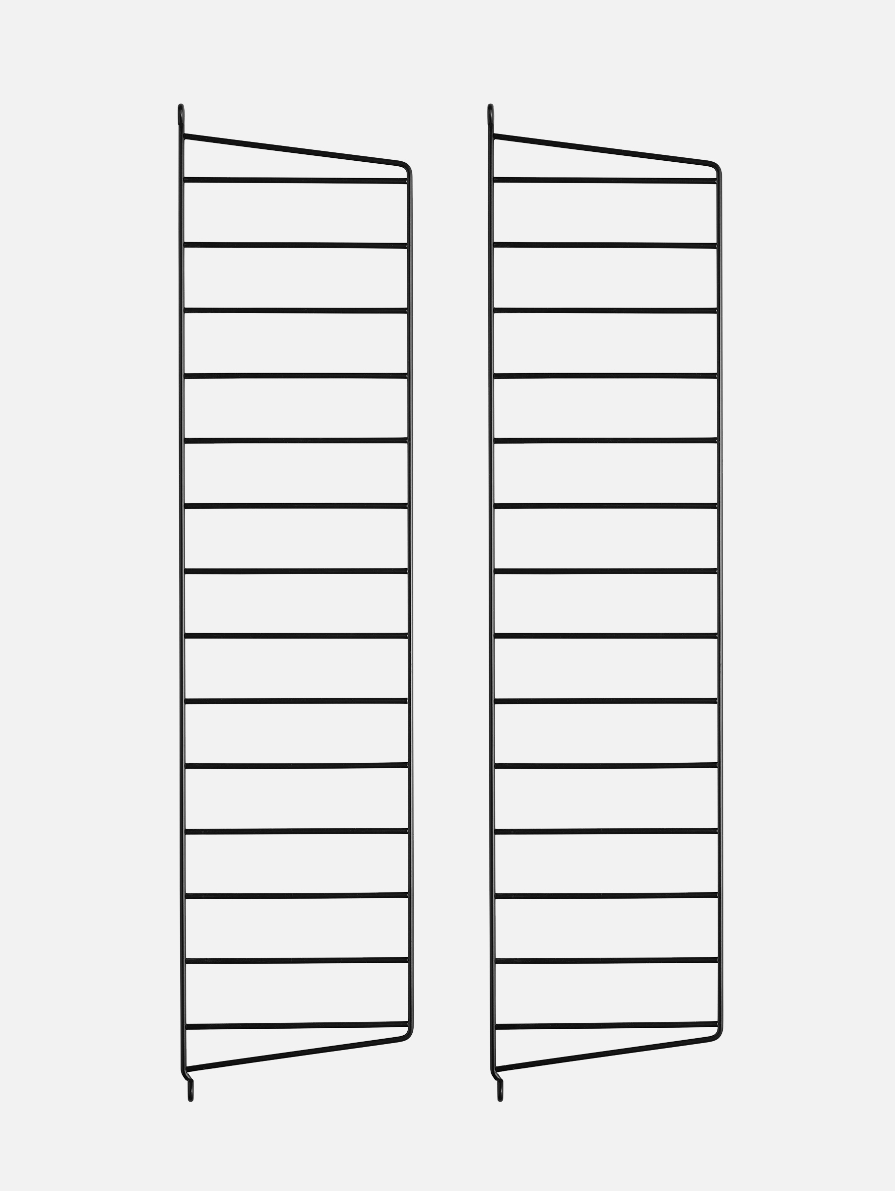 2er Wandleitern 75/20 Schwarz