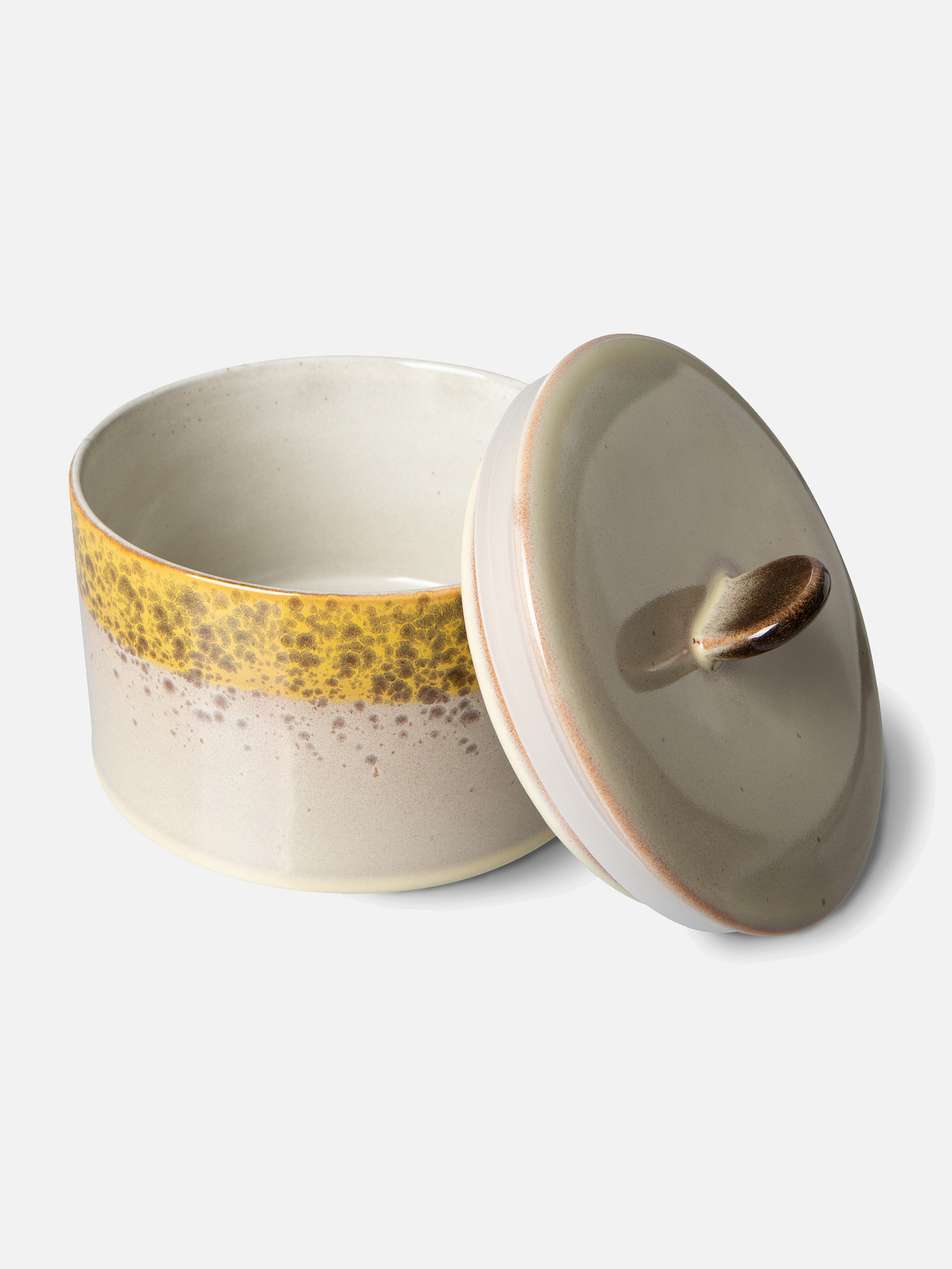 70s Keramik Keksdose - Autumn