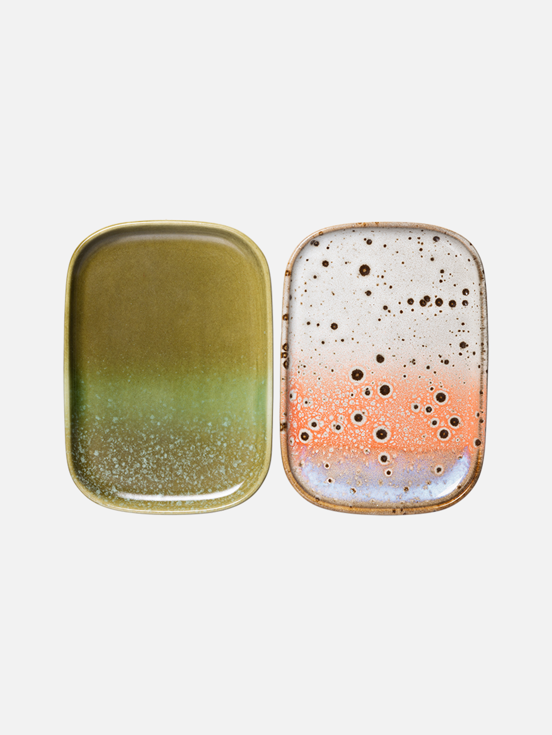 70s Keramiksmall Tabletts - atlas (set of 2)