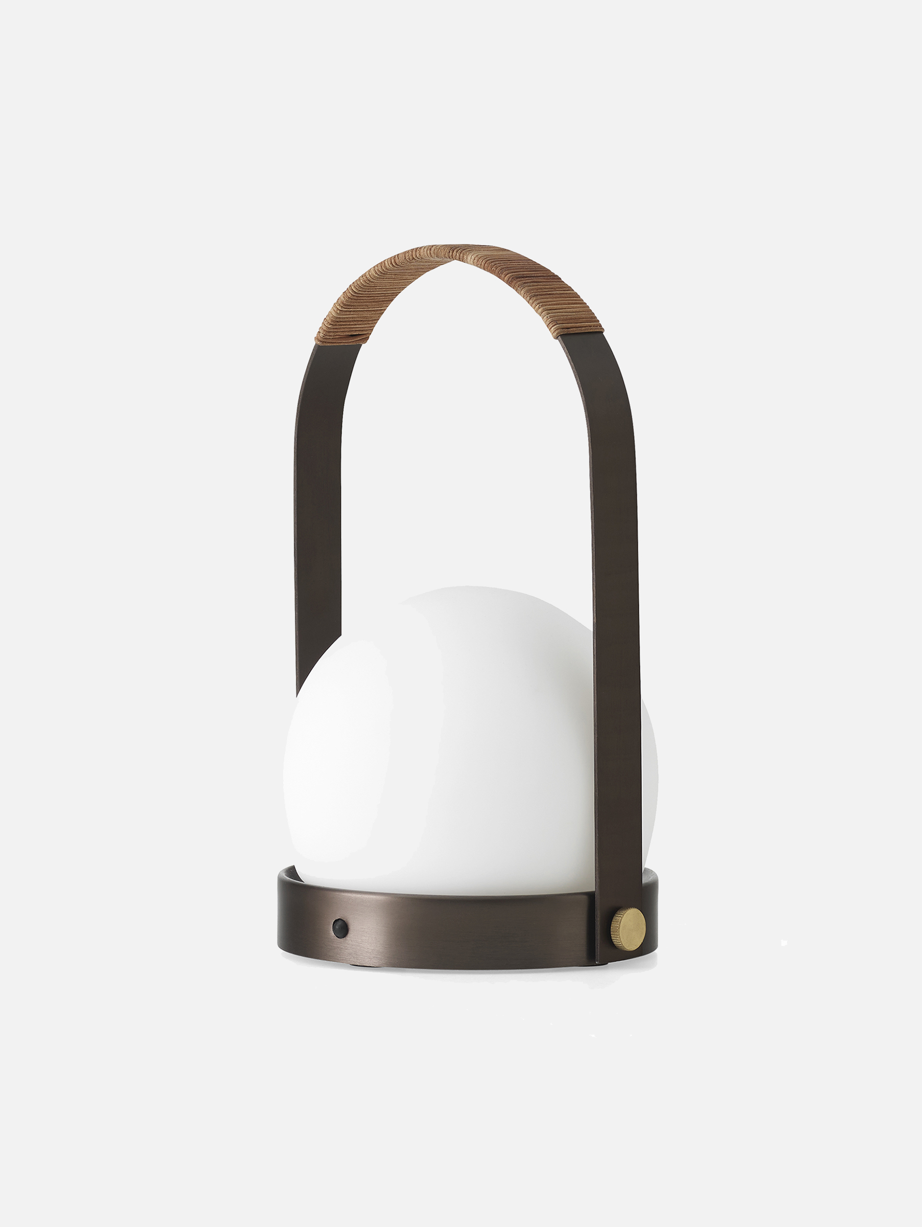 Carrie tragbare Akku Tischleuchte - Bronziertes Messing