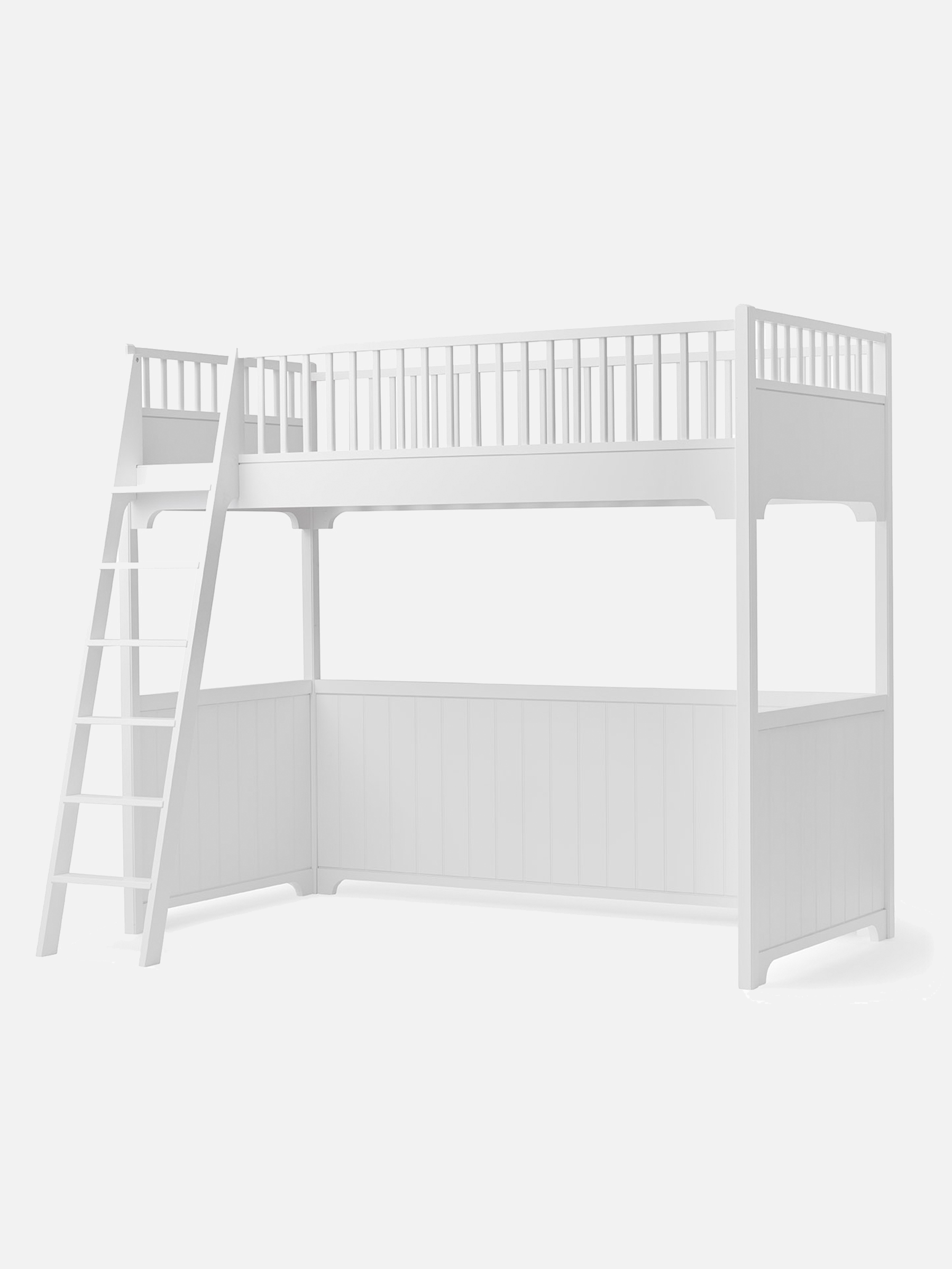 Seaside Classic Hochbett, 90x200 cm, weiß