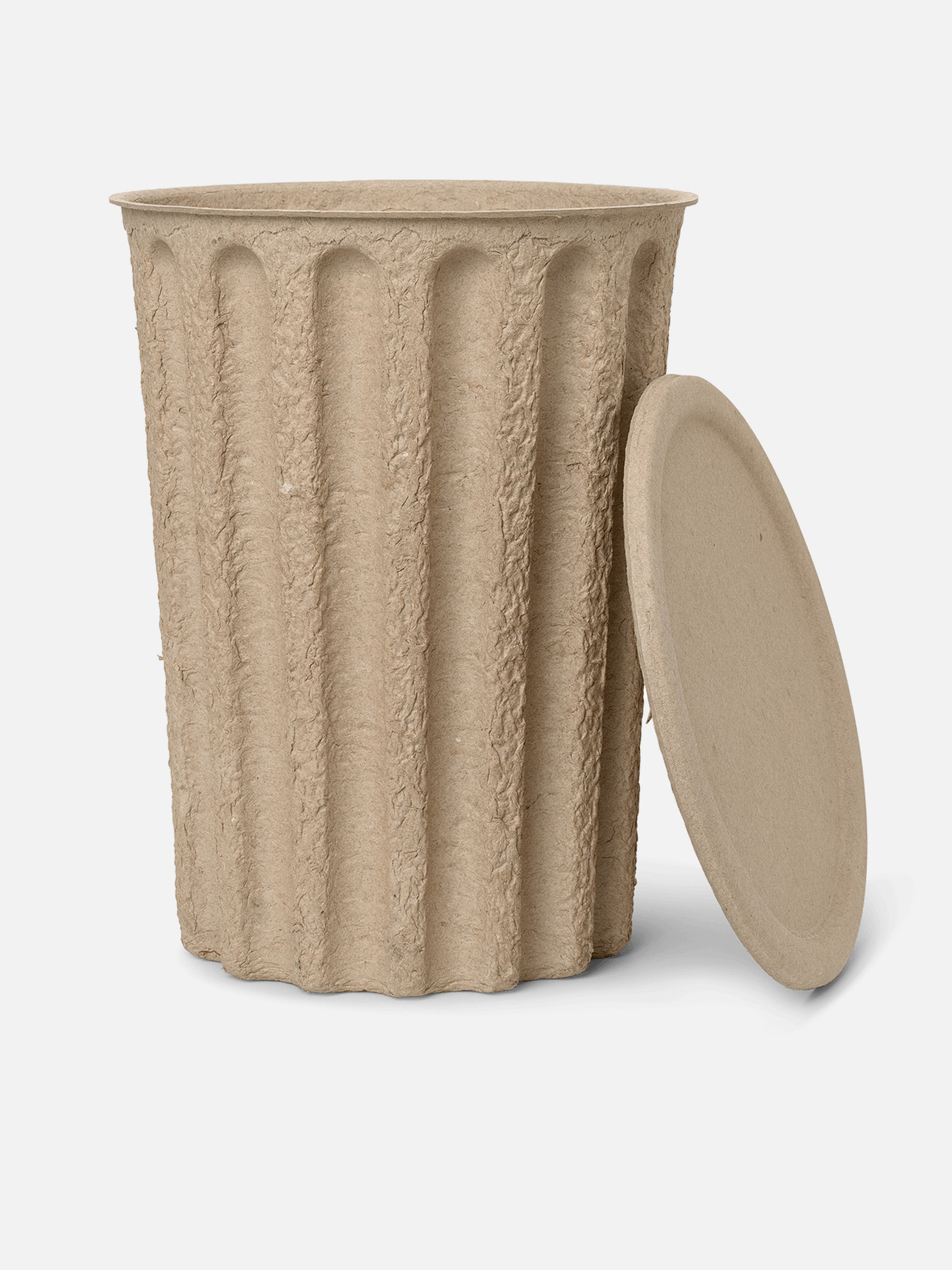 Paper Pulp Papierkorb Braun