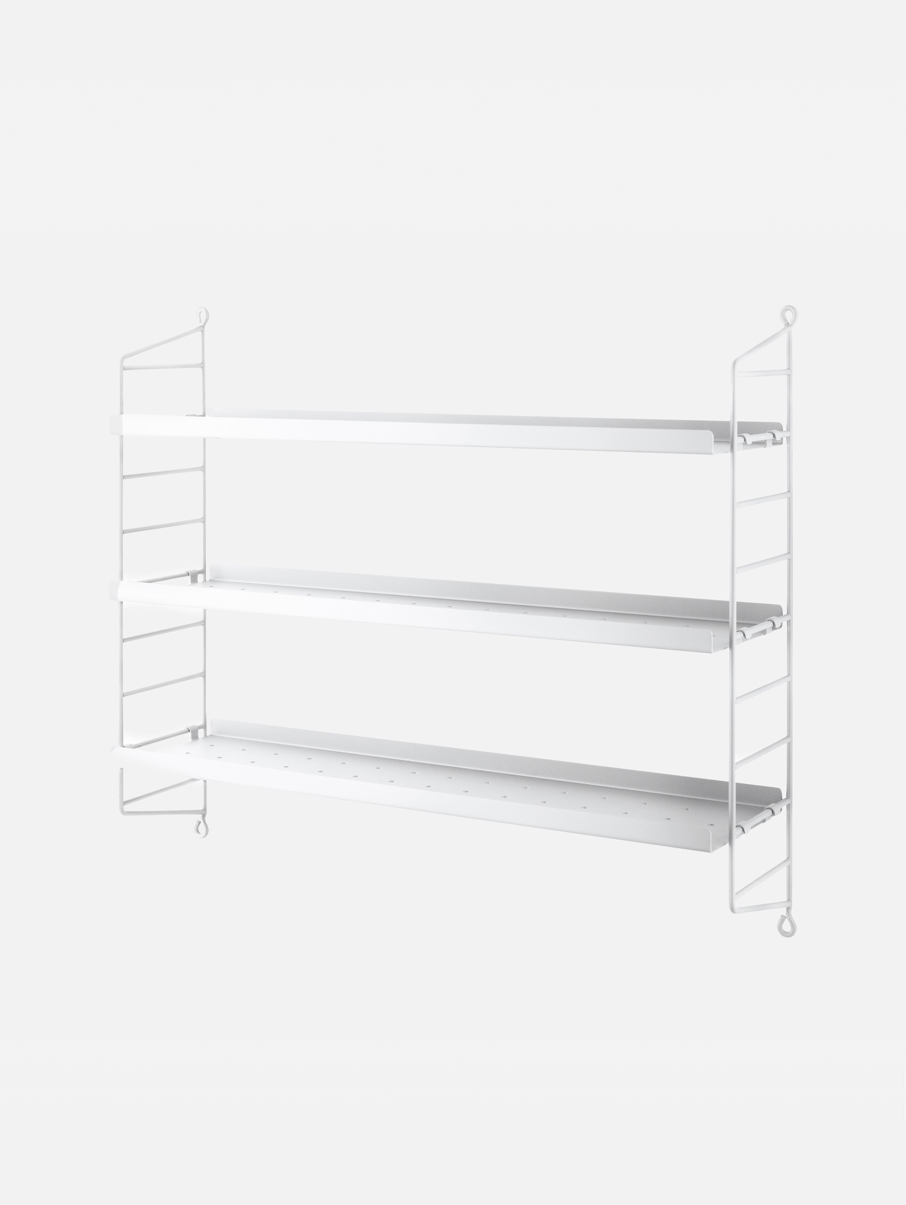 Pocket Regal Metall 60x50 cm - Weiß/Weiß