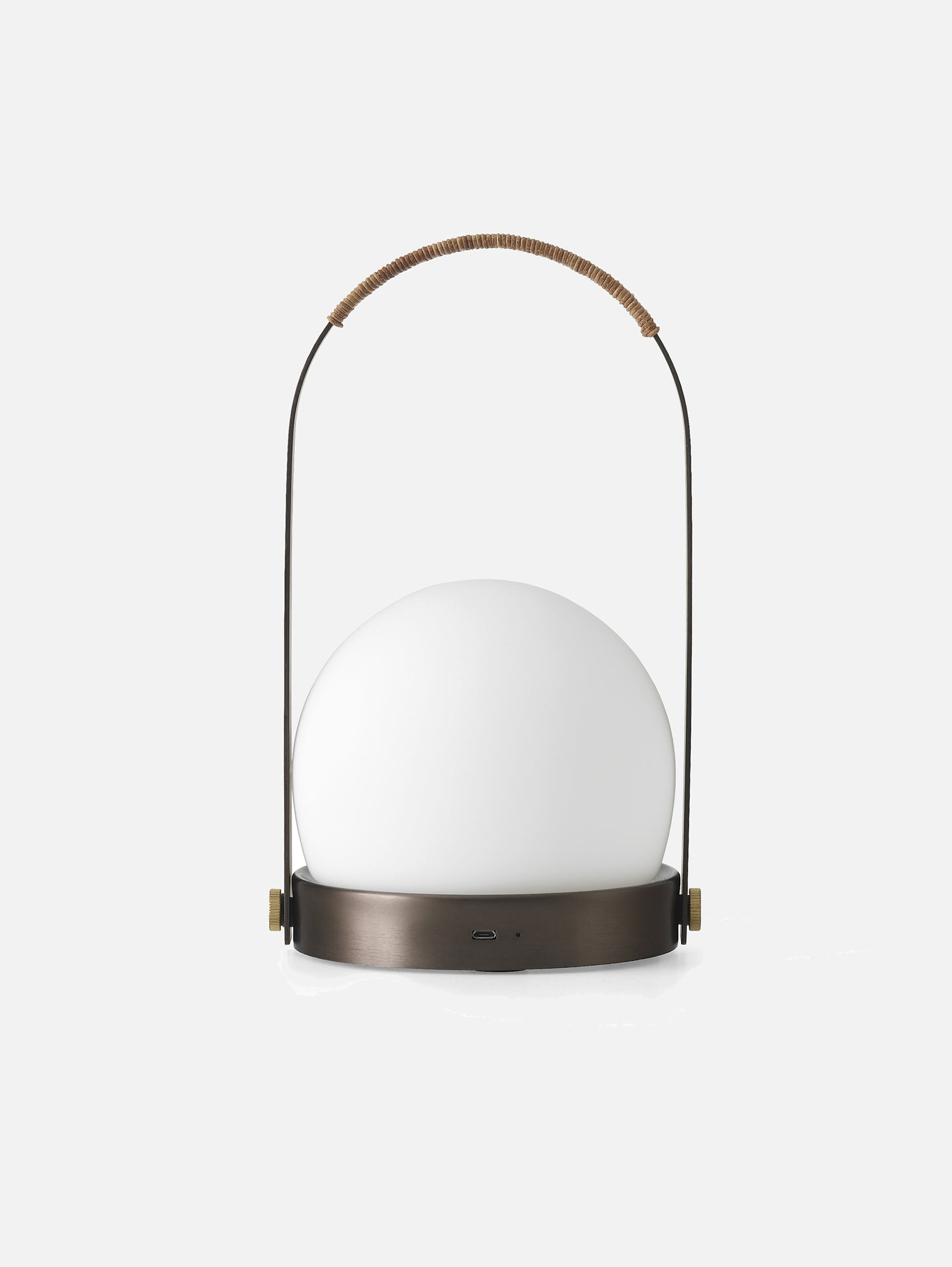 Carrie tragbare Akku Tischleuchte - Bronziertes Messing