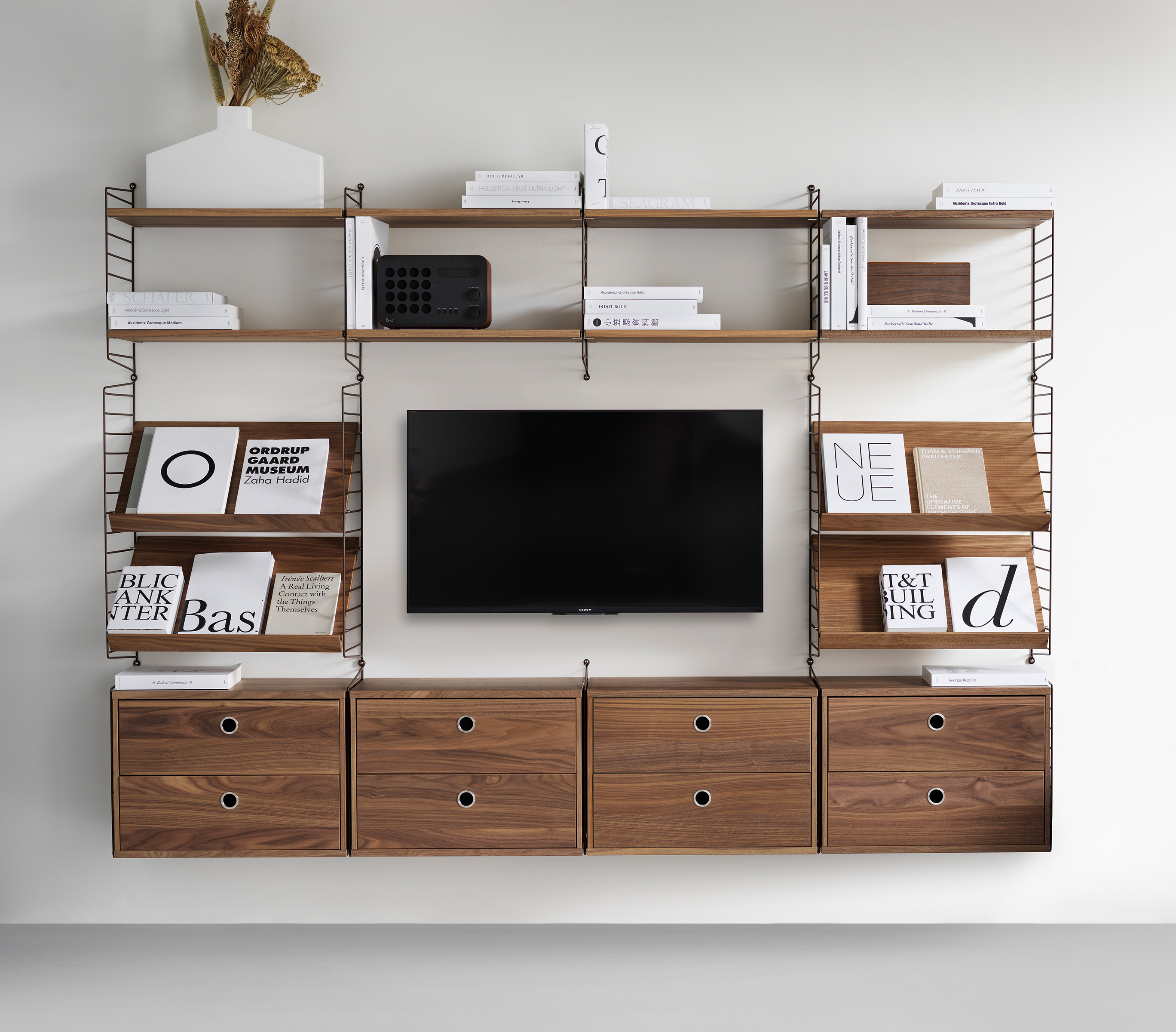 3er Regalböden 58/2/30 Walnuss