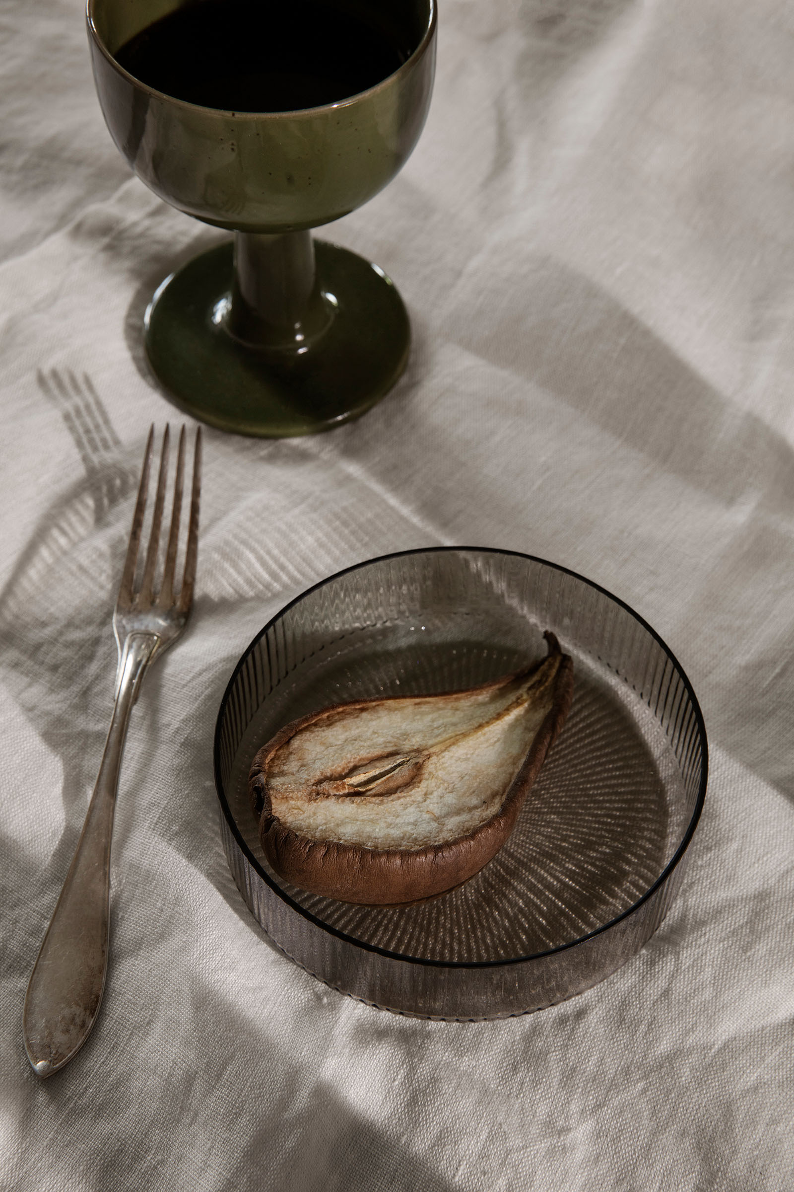 Ripple Servierschalen 4er Set - Smoked grey