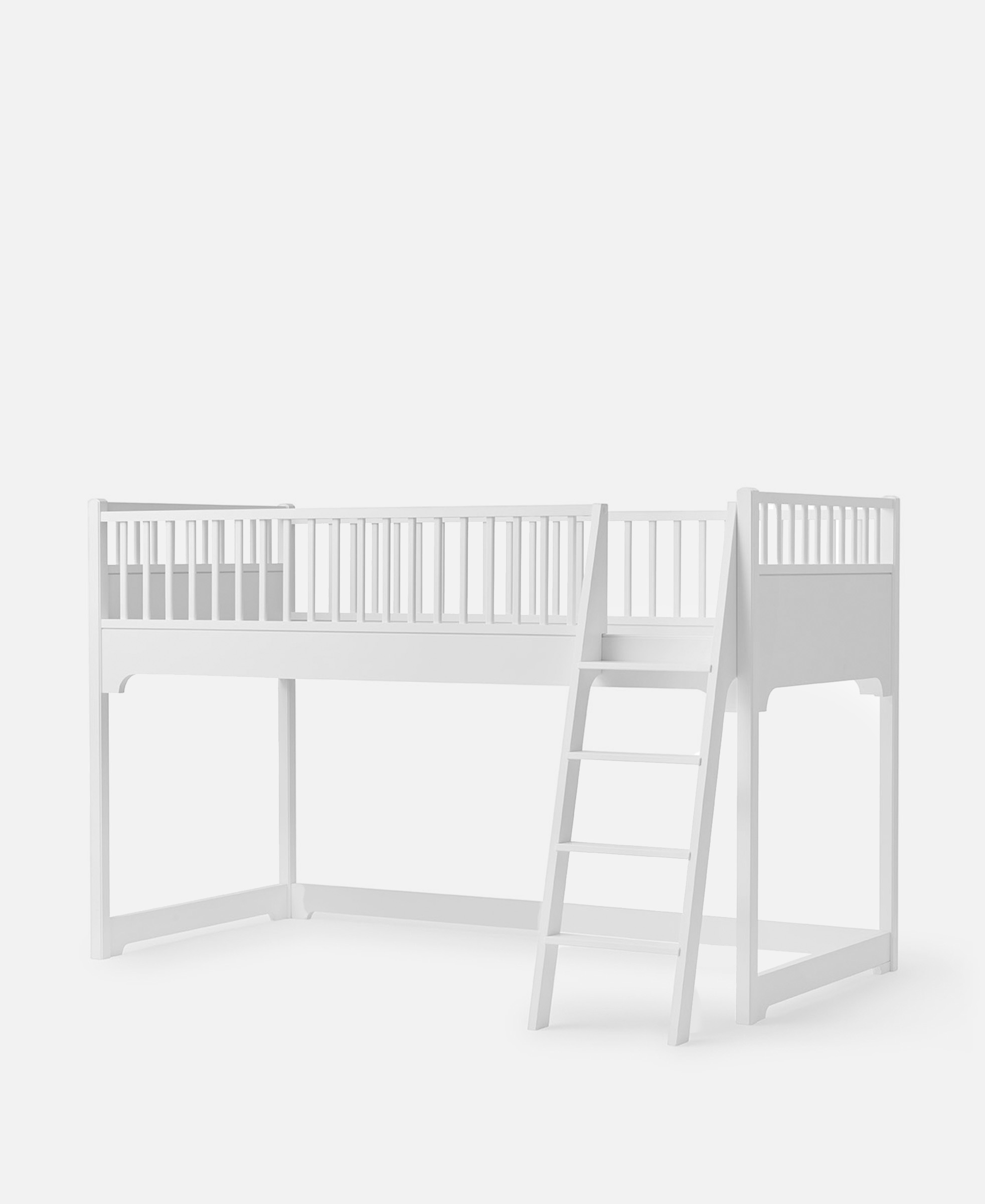 Seaside Classic halbhohes Hochbett, 90x200 cm, weiß