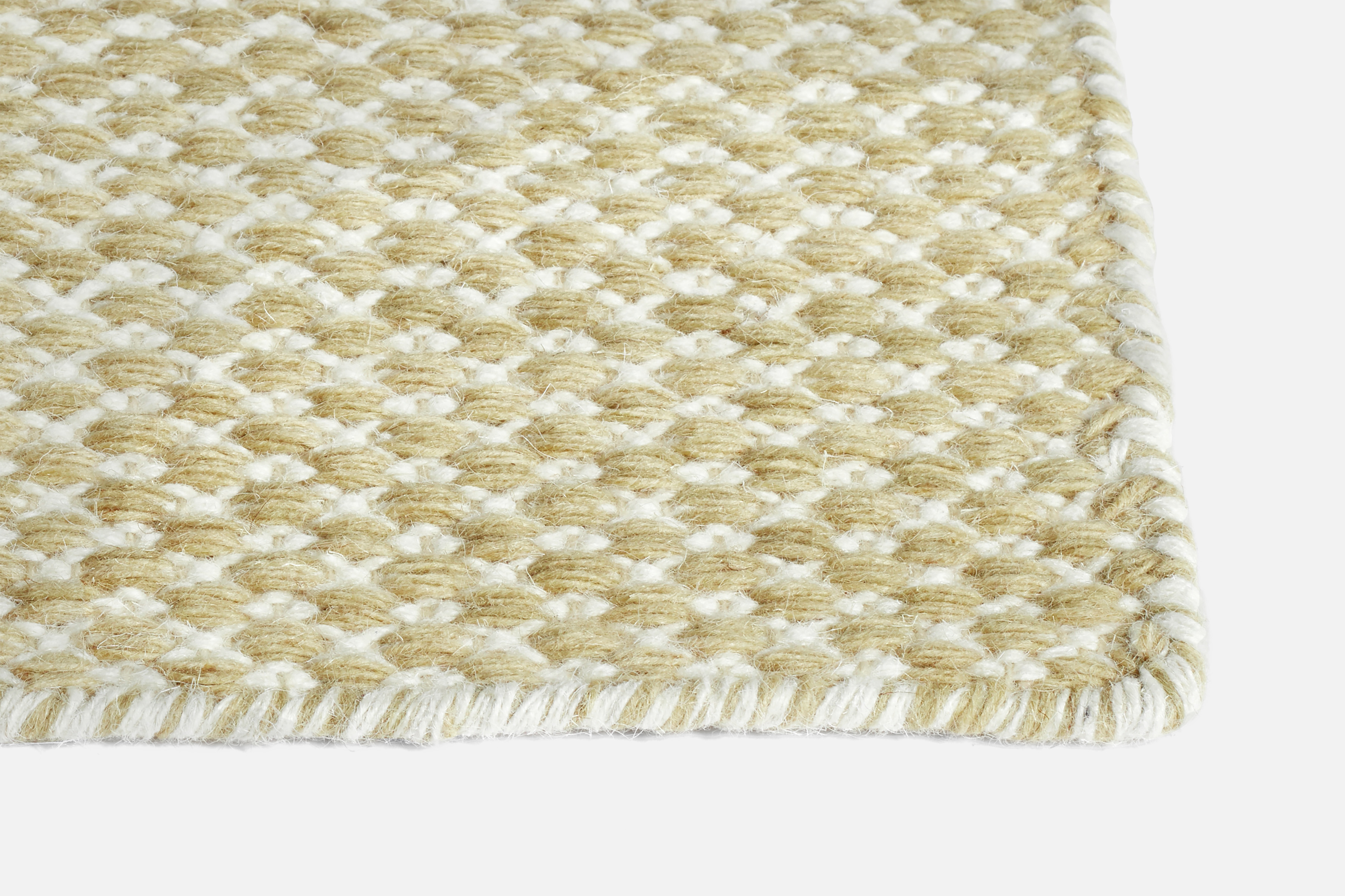 Moiré Kelim Teppich 200x300 Sand