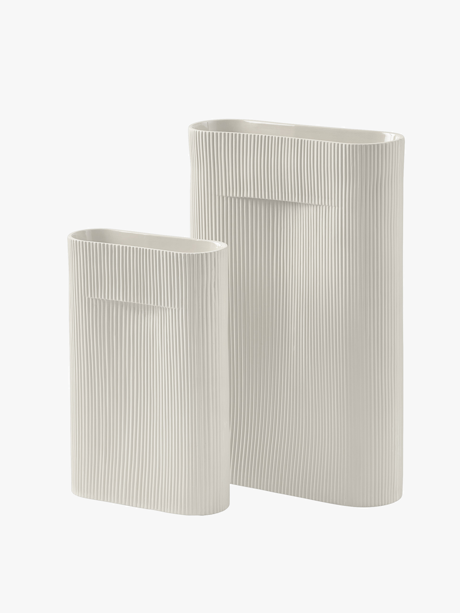 Ridge Vase Large H 48,5 cm - Off-White