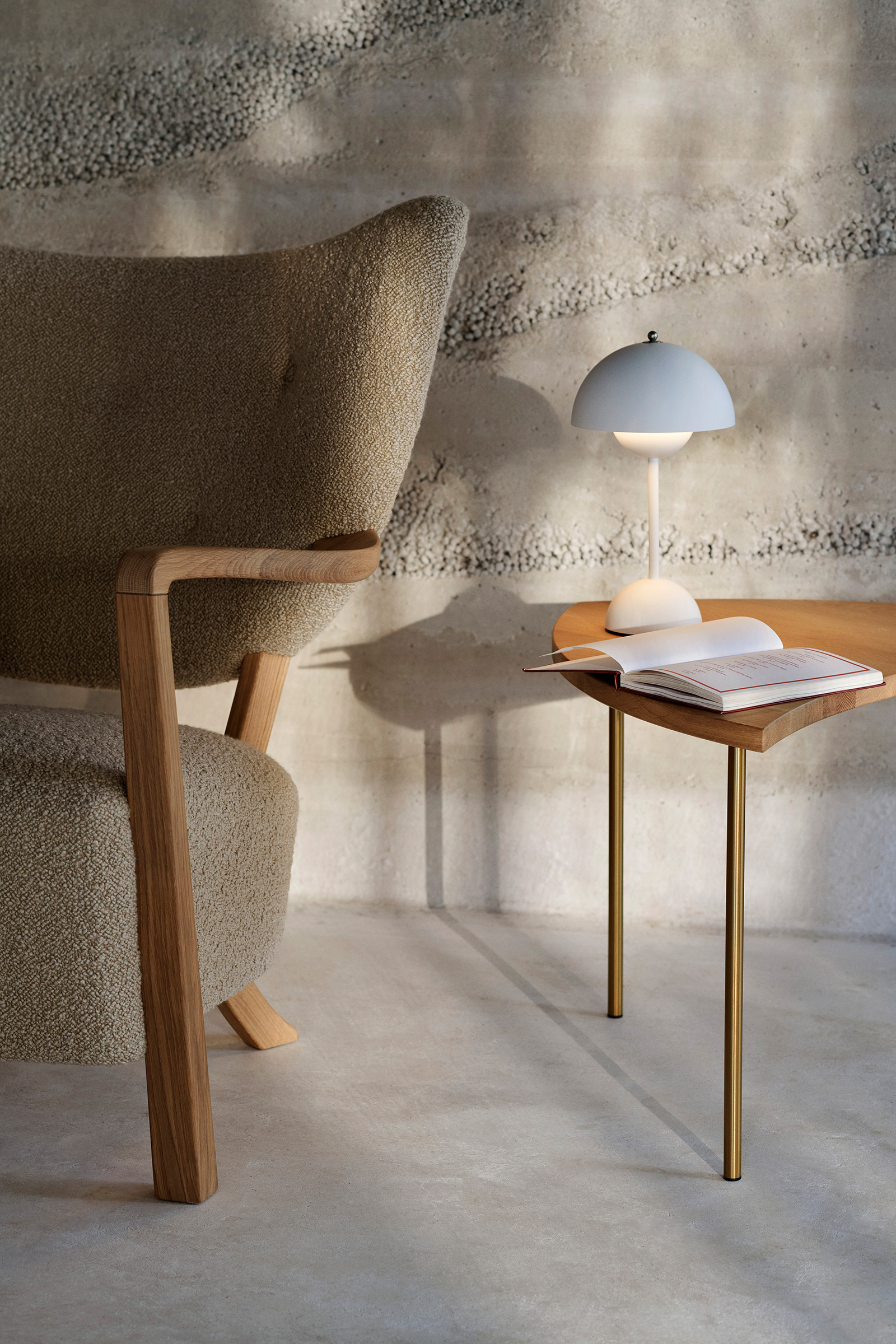 Flowerpot VP9 Portable Tischleuchte - Matt Weiß