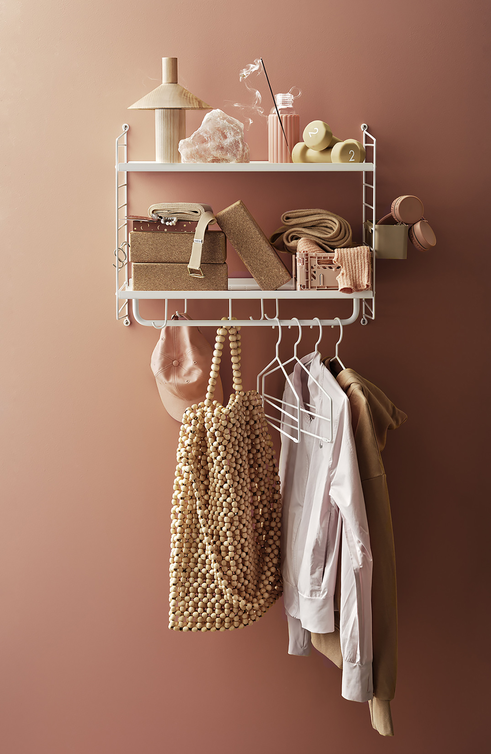 Flur Regallösung 58x50 cm - Weiß