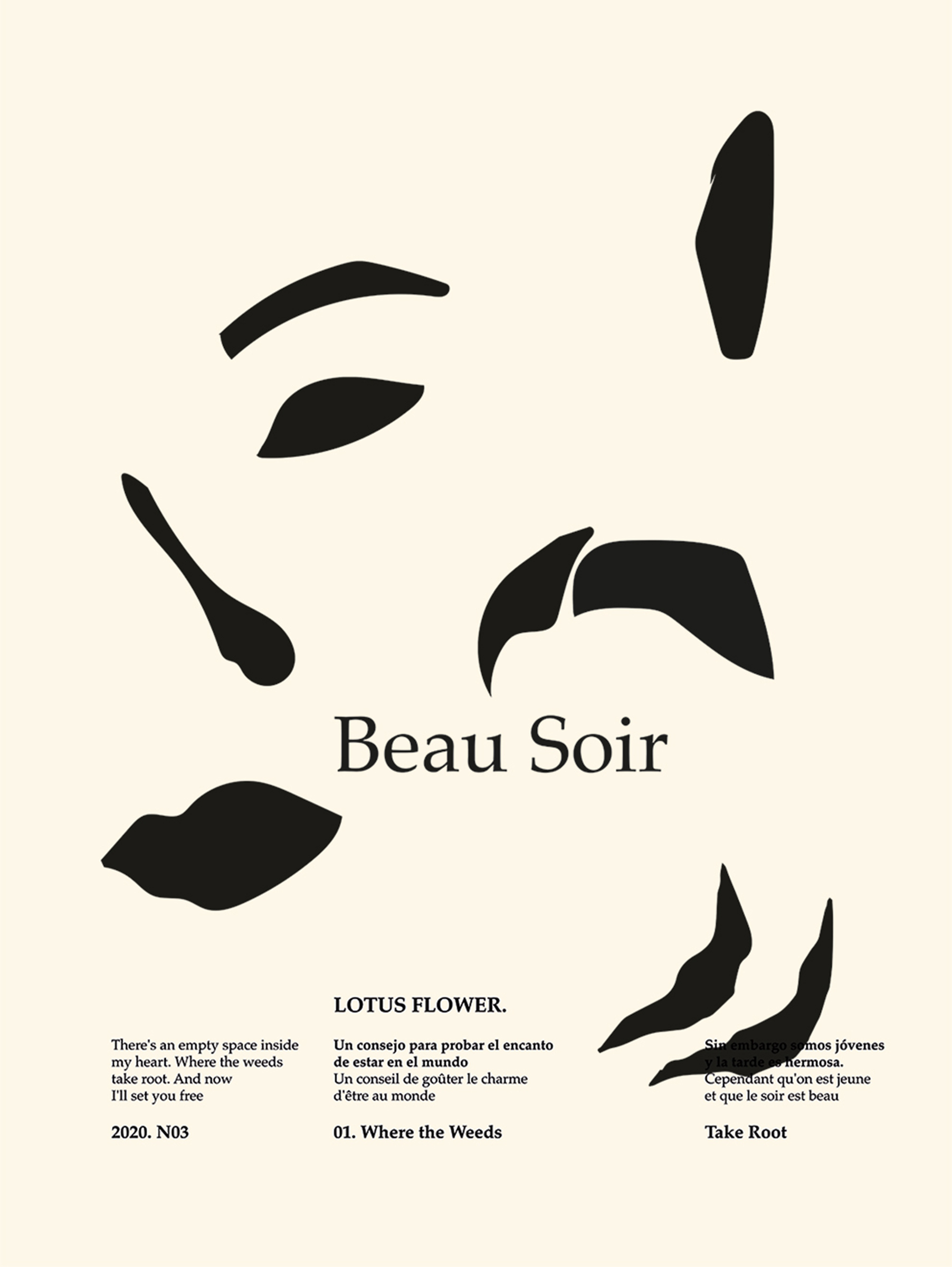 The Poster Club Lucrecia Rey Caro Beau Soir 50x70