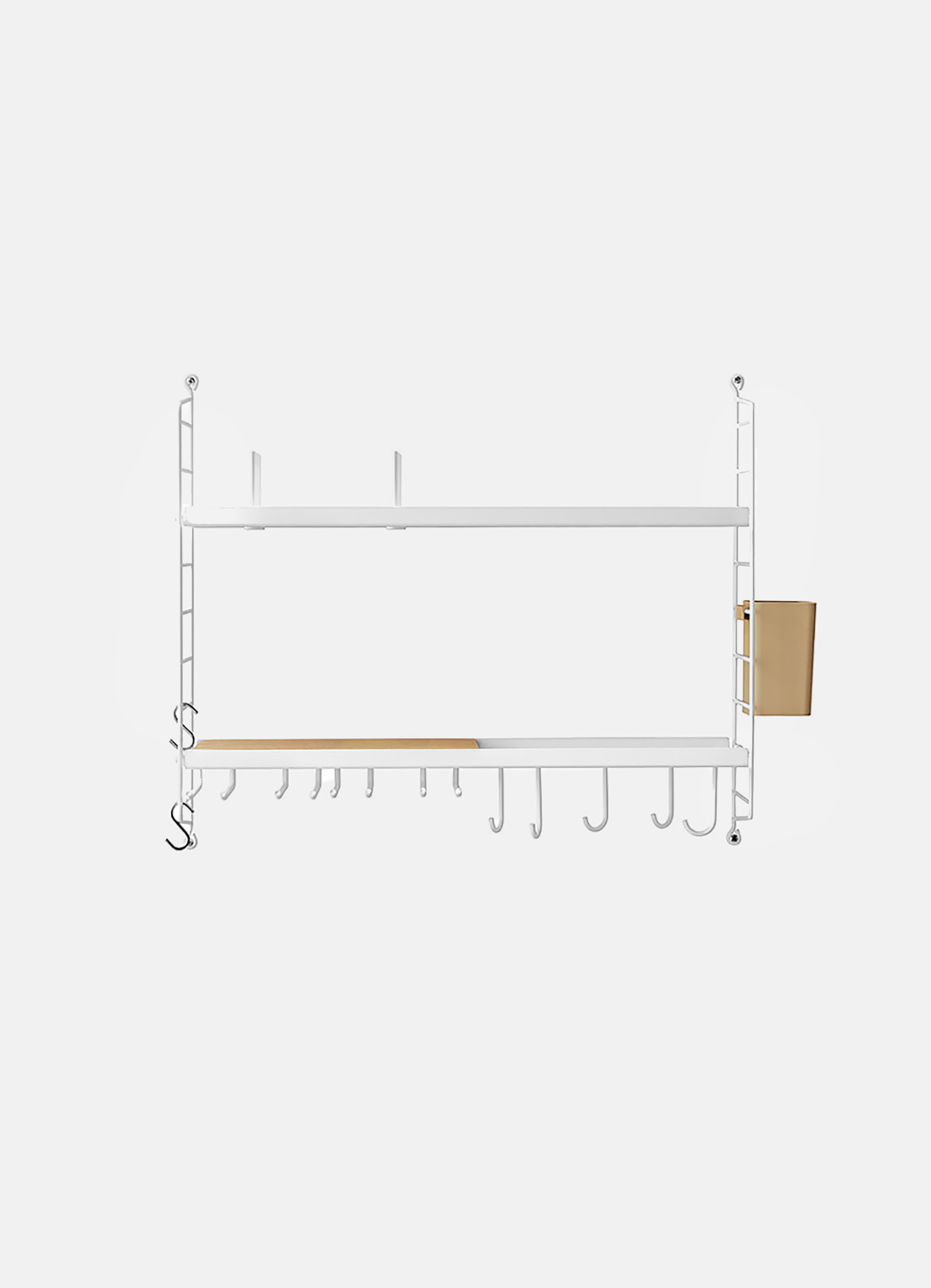 Küche Regallösung 58x50 cm - Weiß