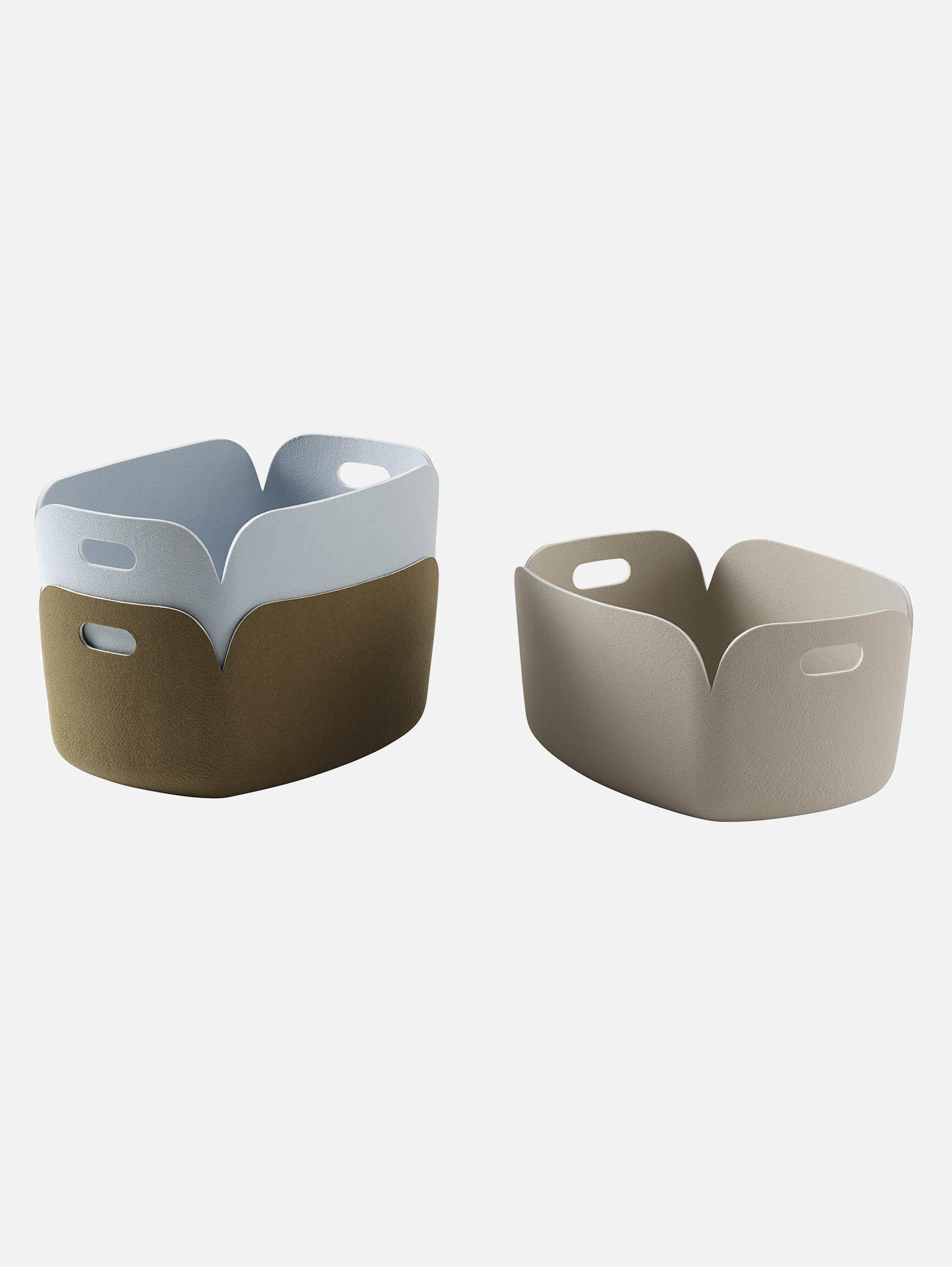 Restore Aufbewahrungskorb - Braungrün