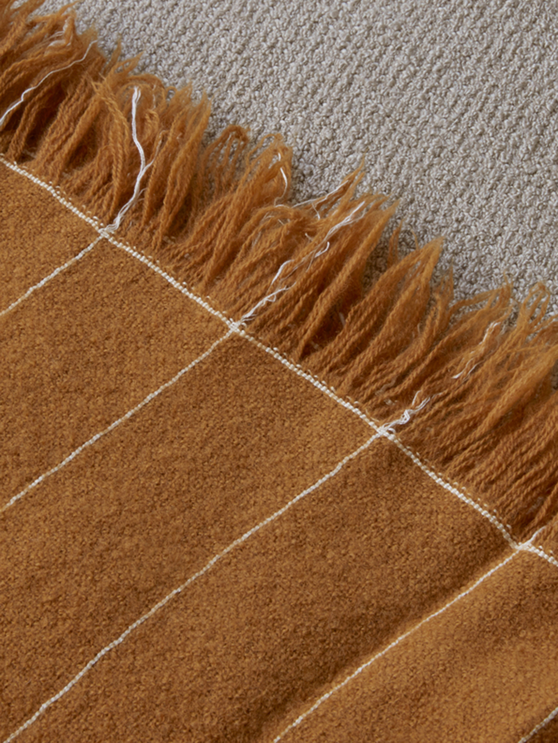 Battus Wolldecke 130x185 cm - Ochre