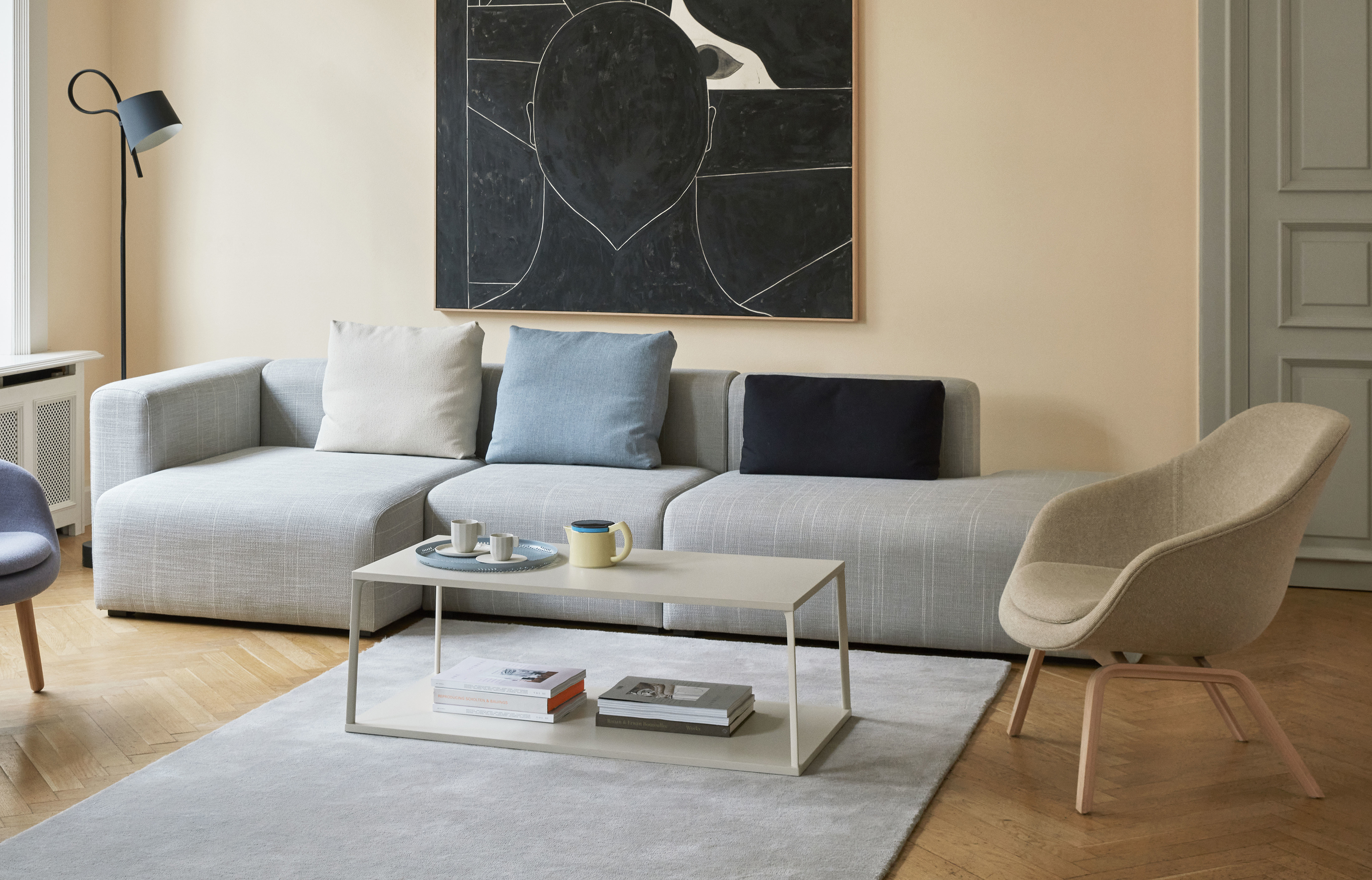 Eiffel Coffee Tisch rechteckig 110x50 cm - Warm sand