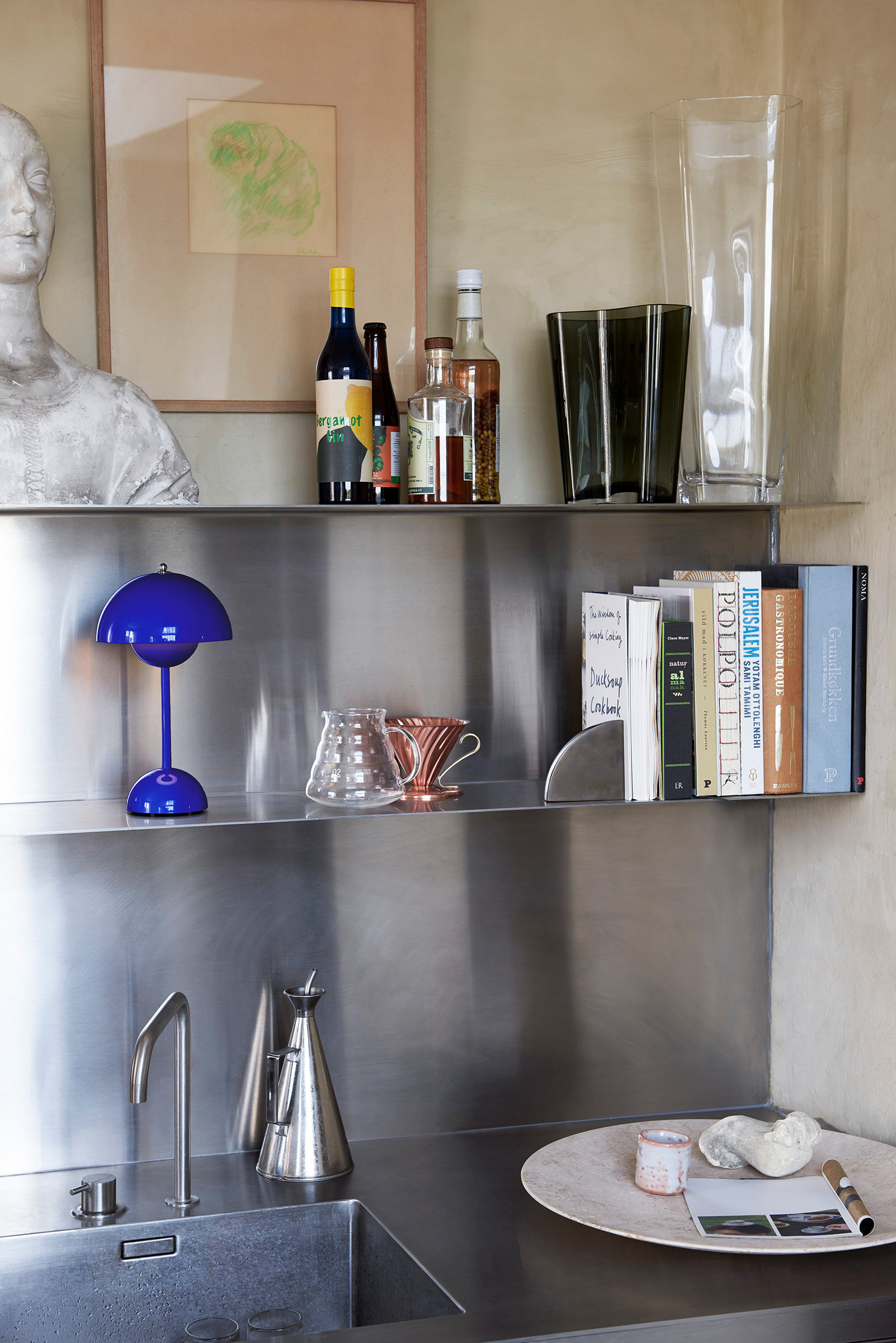 Flowerpot VP9 Portable Tischleuchte - Kobaltblau