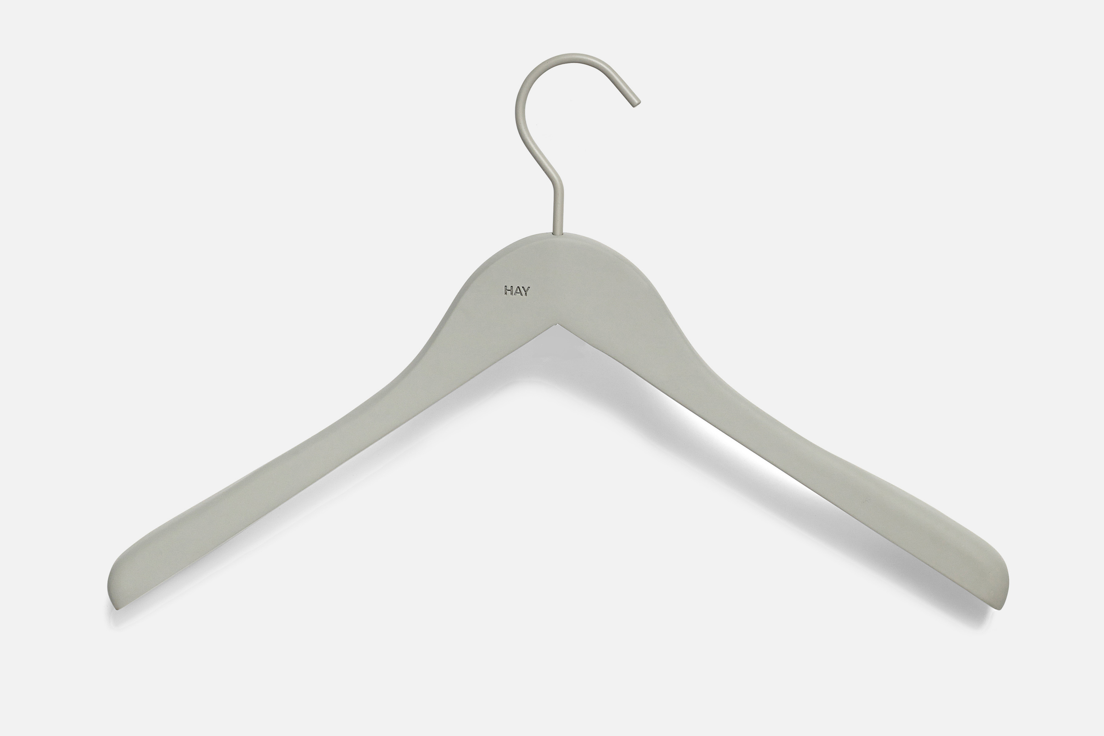 Weicher Kleiderbügel Set of 4 Wide grey