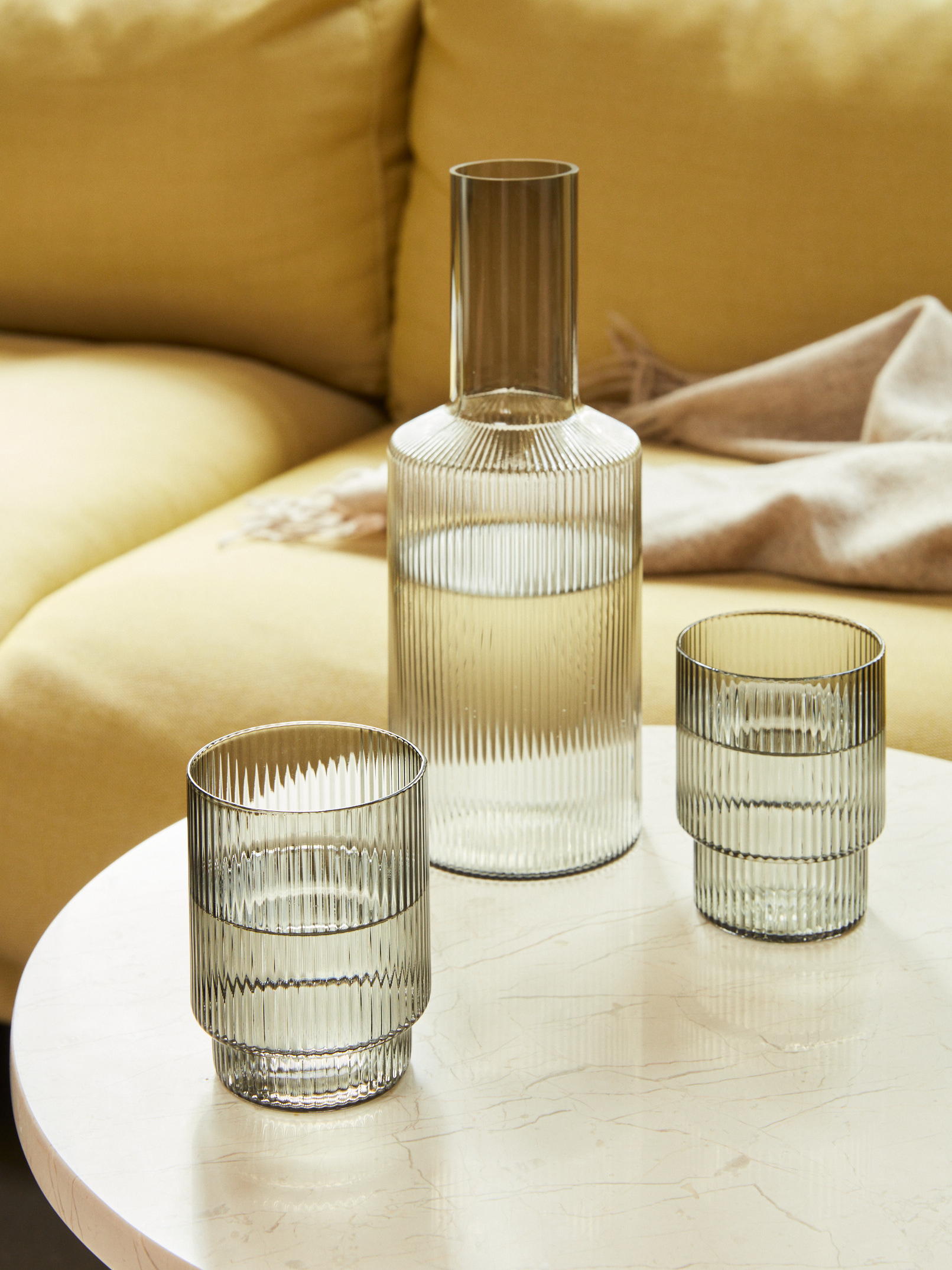 Ripple Karaffe - Smoked grey