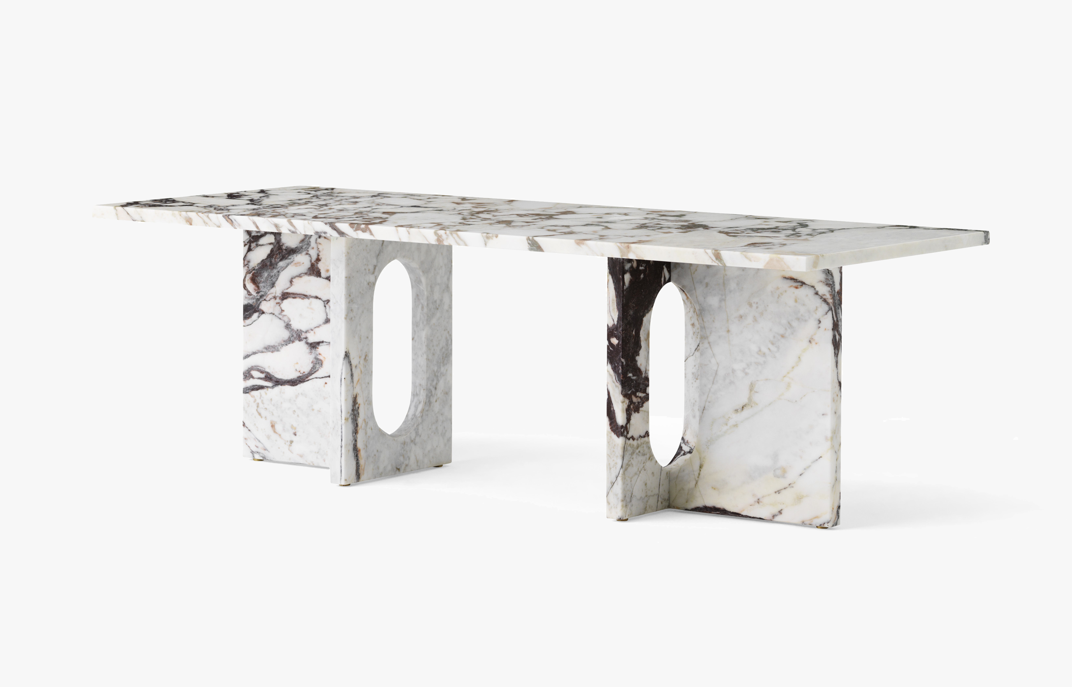 Androgyne Couchtisch 120x45 cm - Calacatta Viola