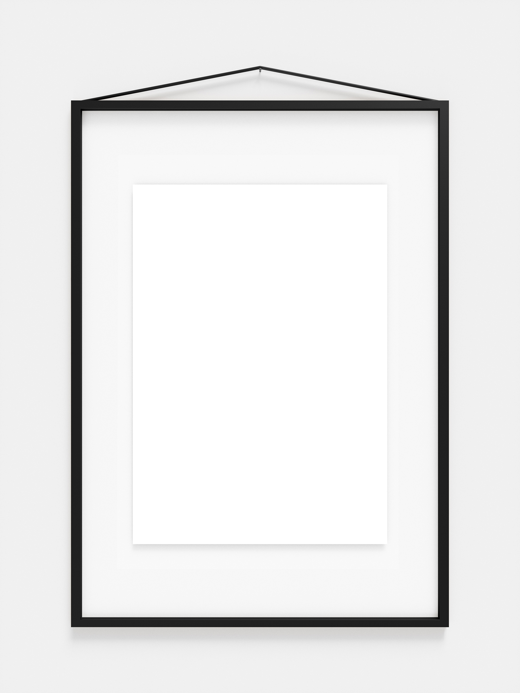 Rahmen Aluminium A2 - Schwarz