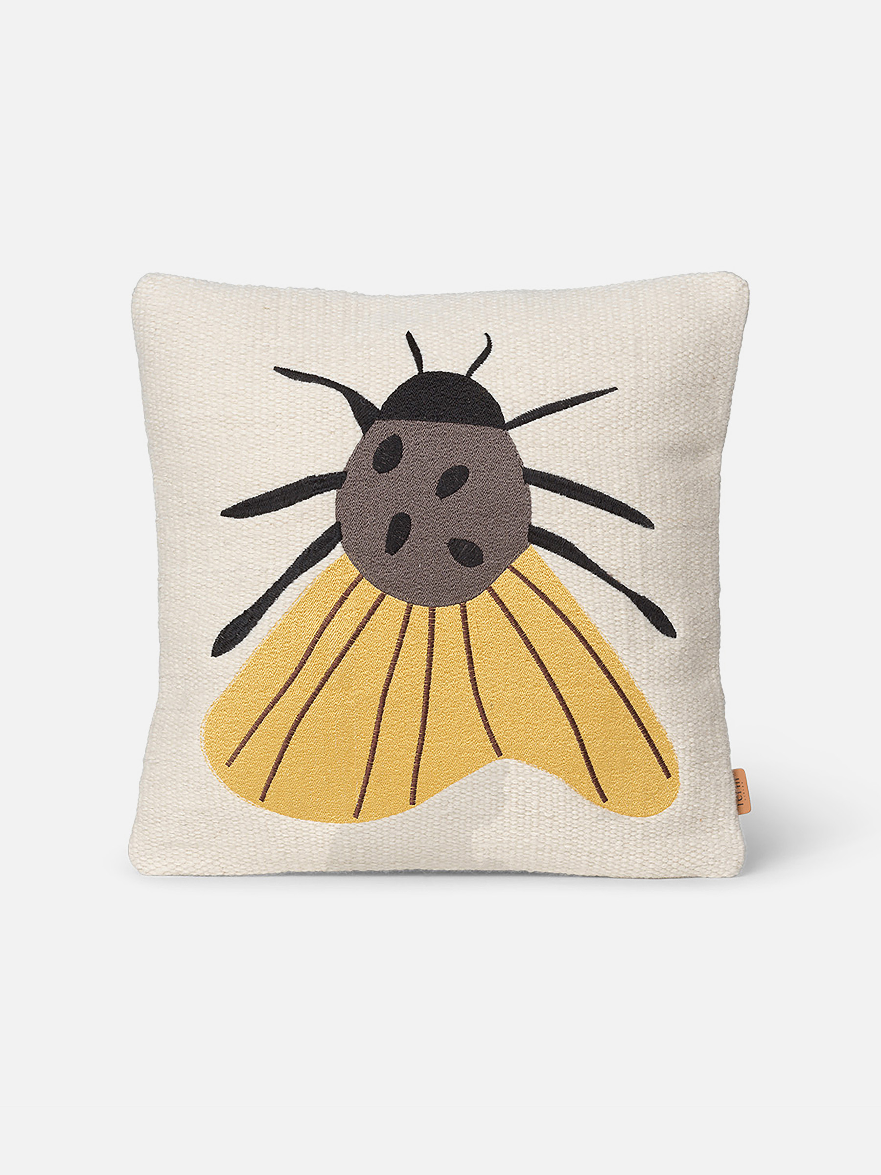 Forest Besticktes Kissen - Motte