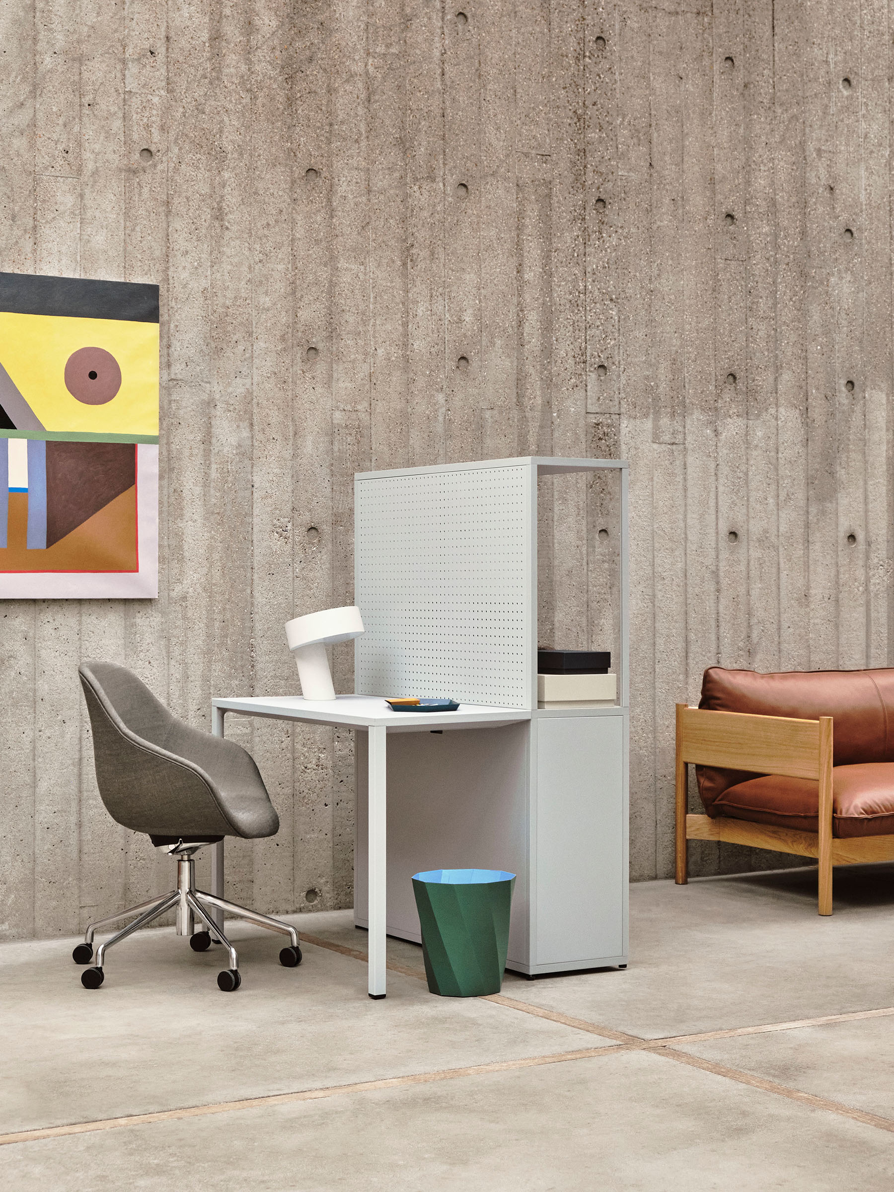 Paper Papierkorb Dunkelgrün