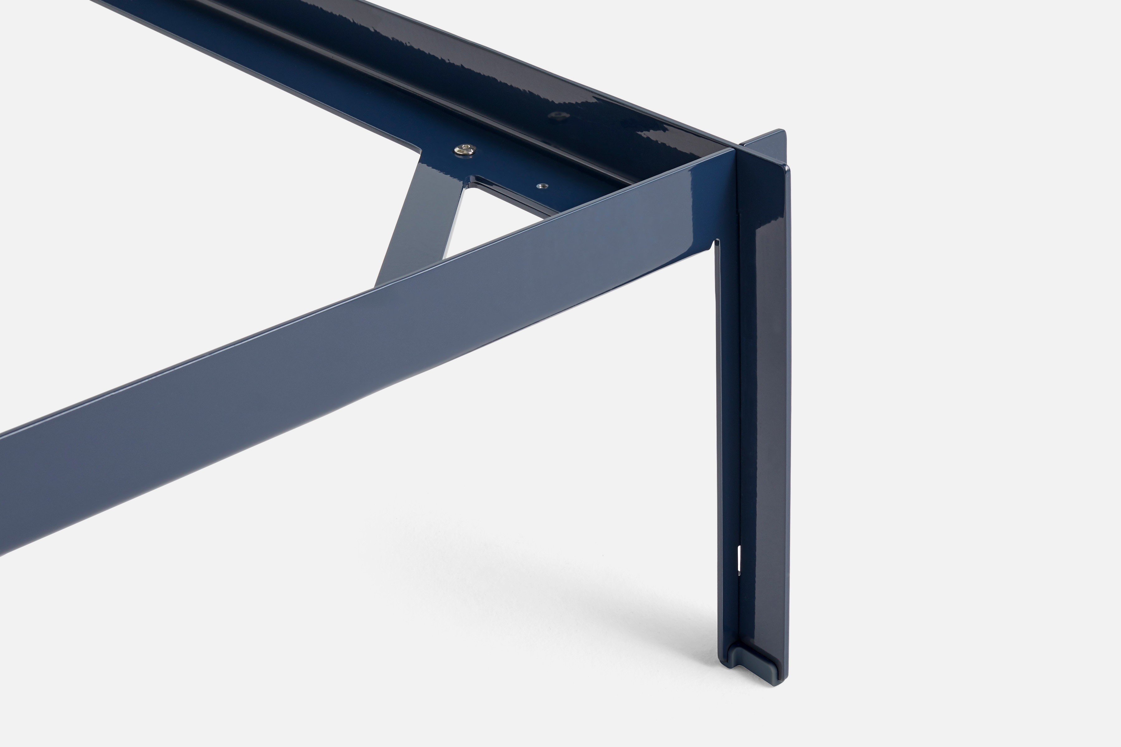 Connect Bett 180x200 mit Mittelstrebe Deep blue