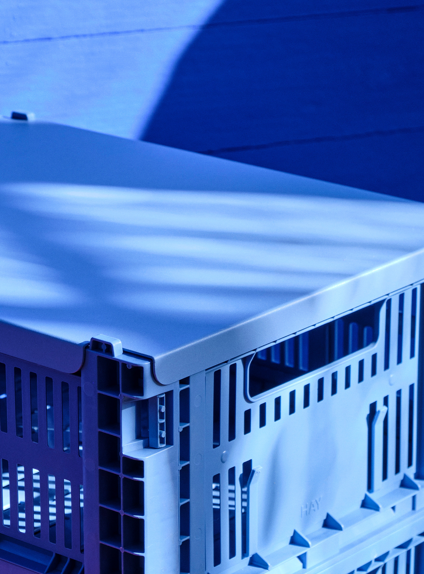 Deckel für Crate Box Medium - Electric blue