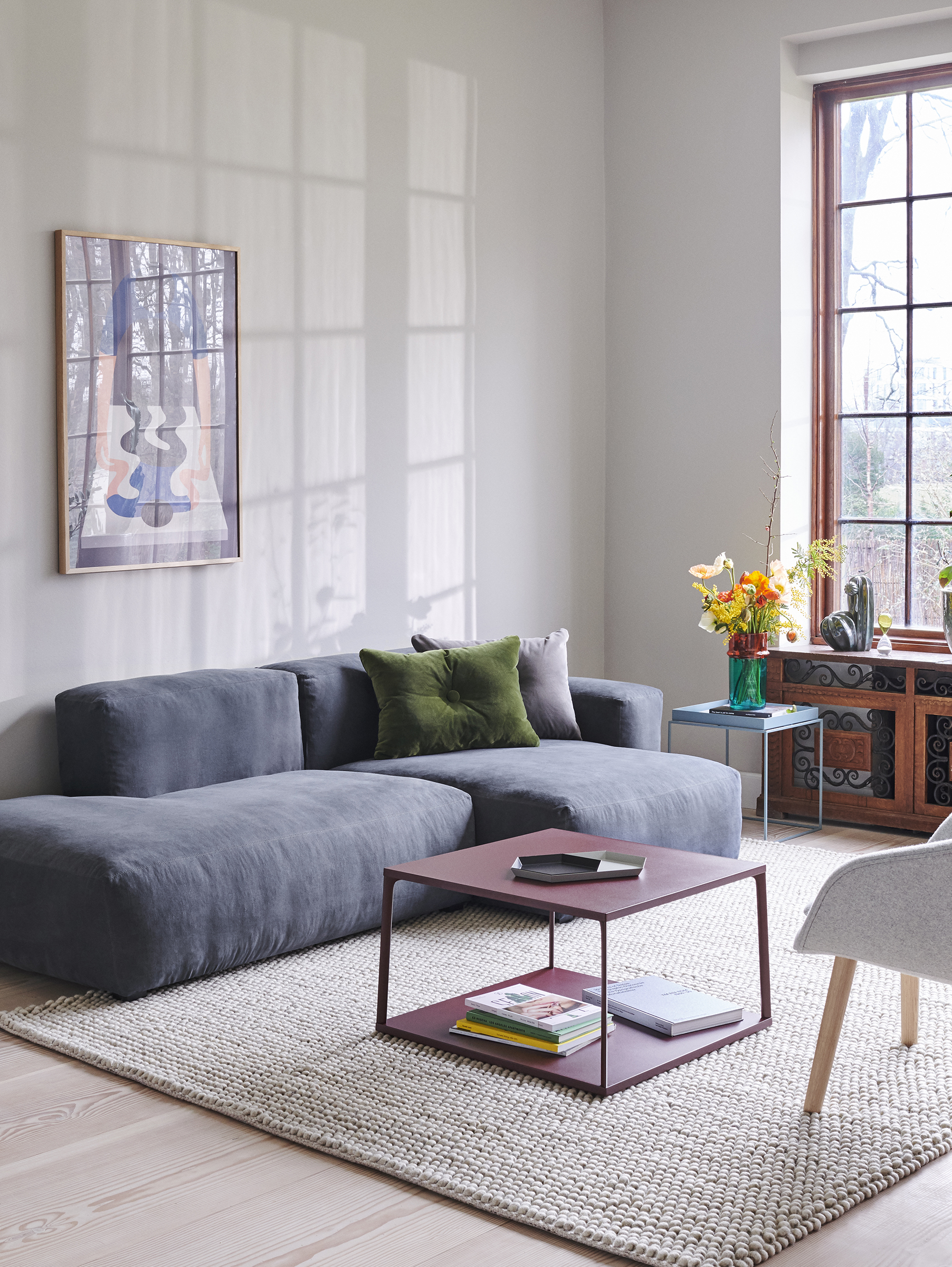 Eiffel Coffee Tisch 65x65 cm - Dark brick