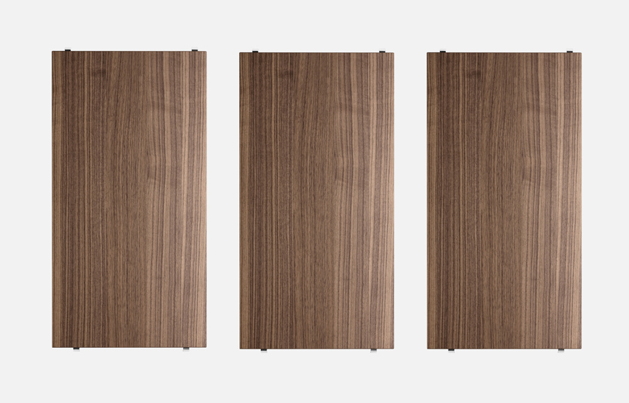 3er Regalböden 58/2/30 Walnuss