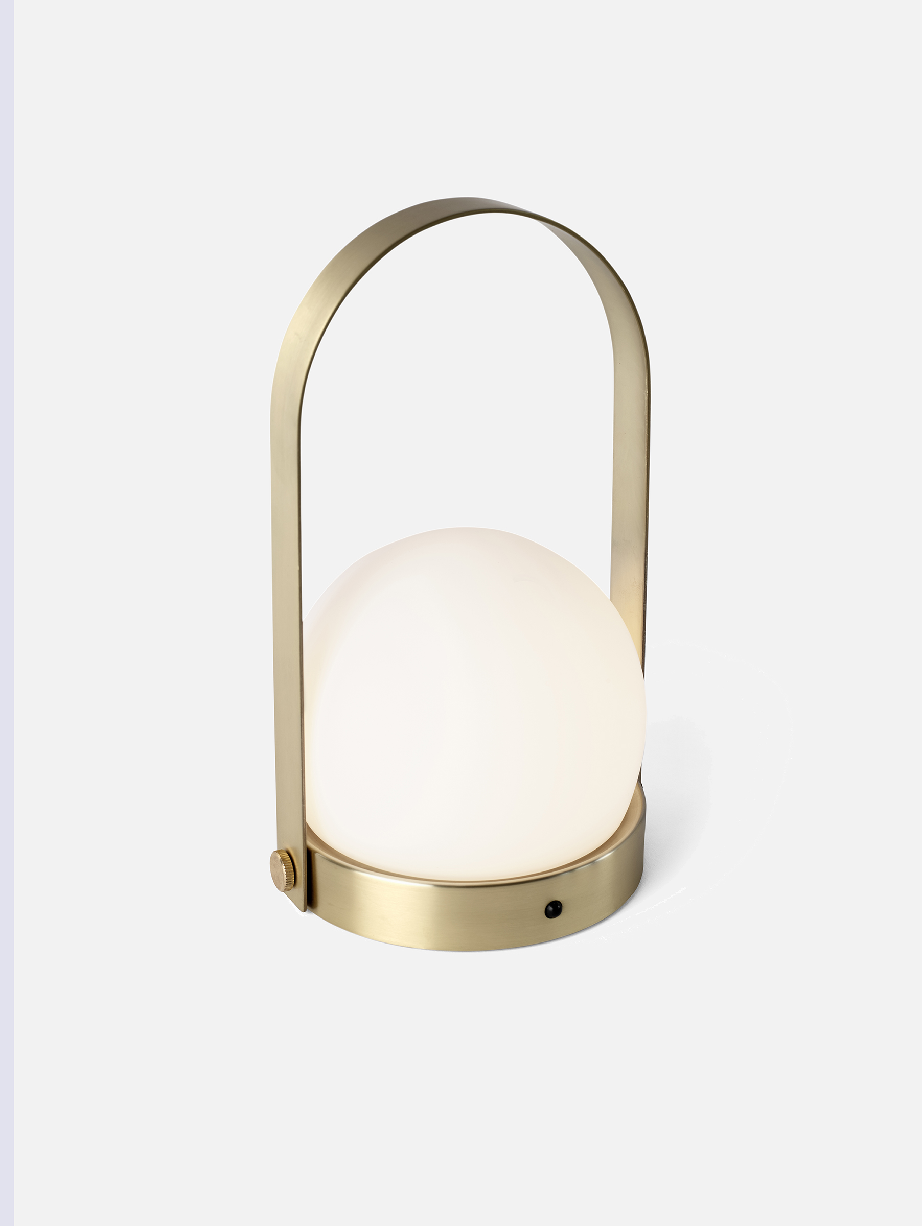 Carrie tragbare Akku Tischleuchte - Gebürstetes Messing