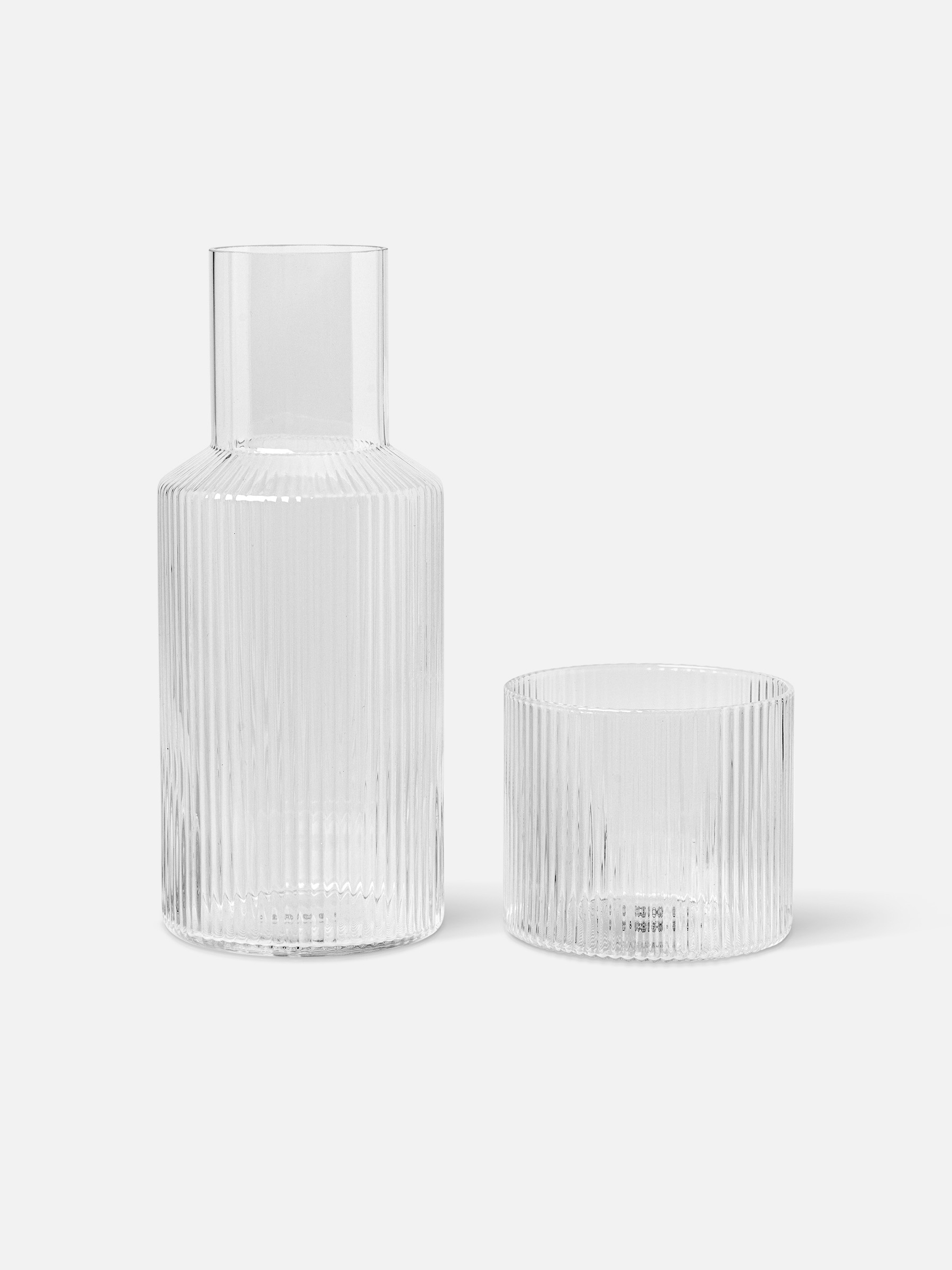 Ripple kleine Karaffe Glas Set - Klar