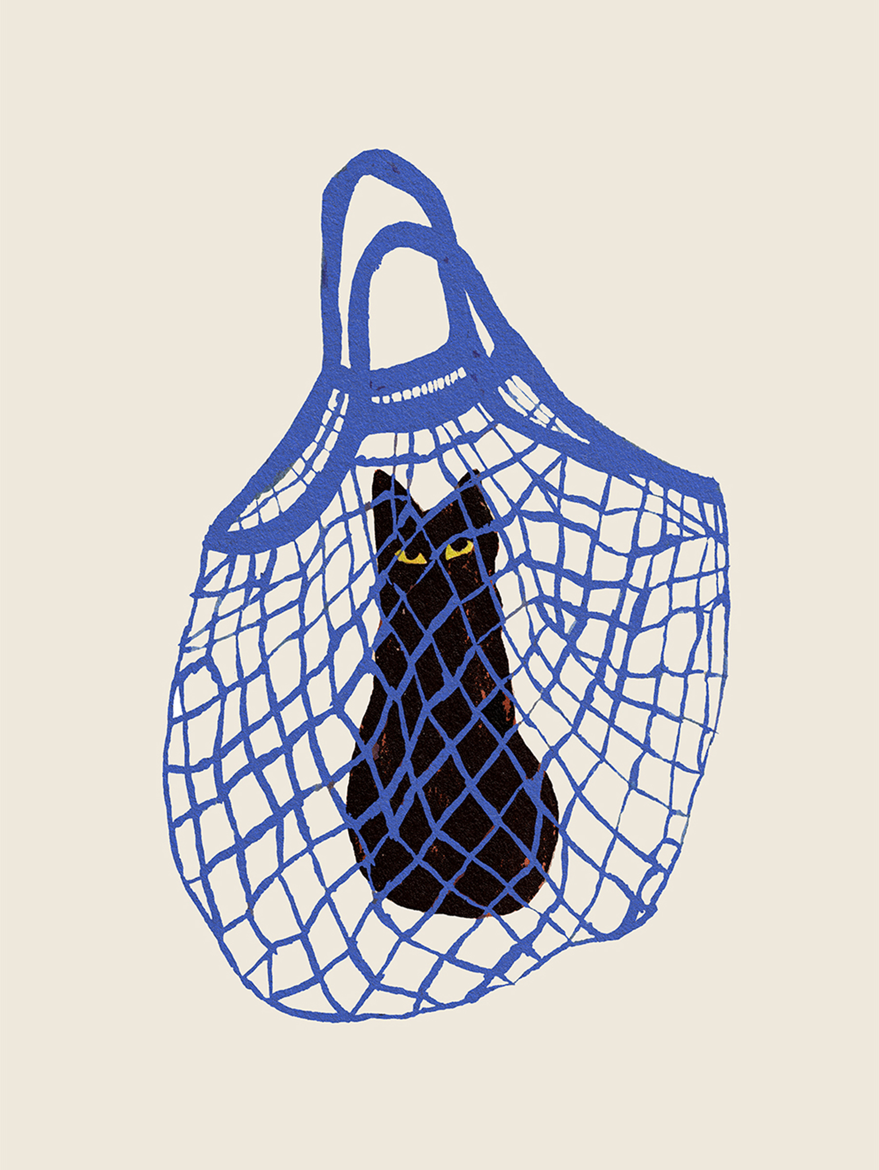 The Poster Club Chloe Purpero Johnson The Cats in the bag 30x40