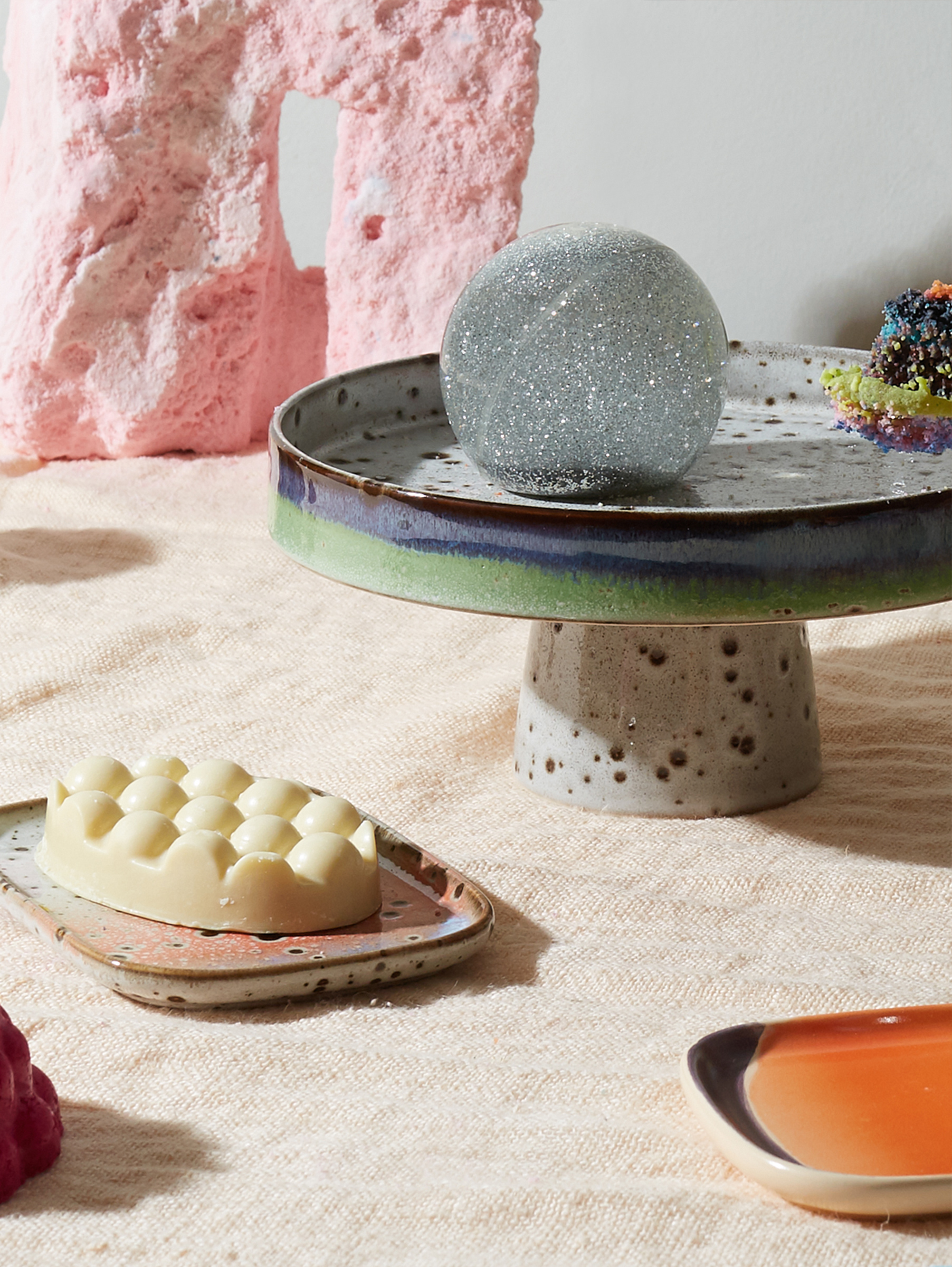 70s Keramiksmall Tabletts - atlas (set of 2)