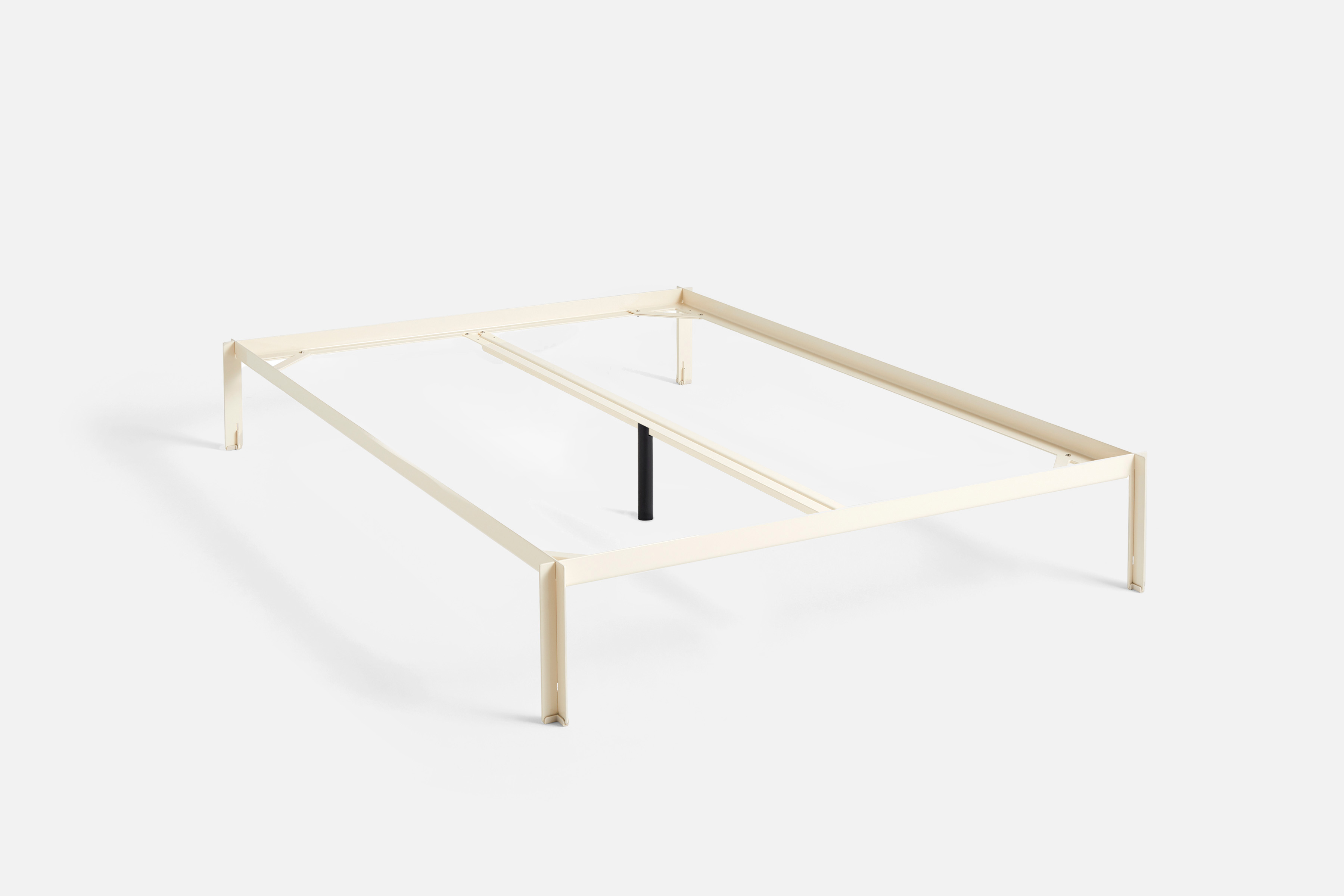 Connect Bett 140x200 mit Mittelstrebe Alabaster