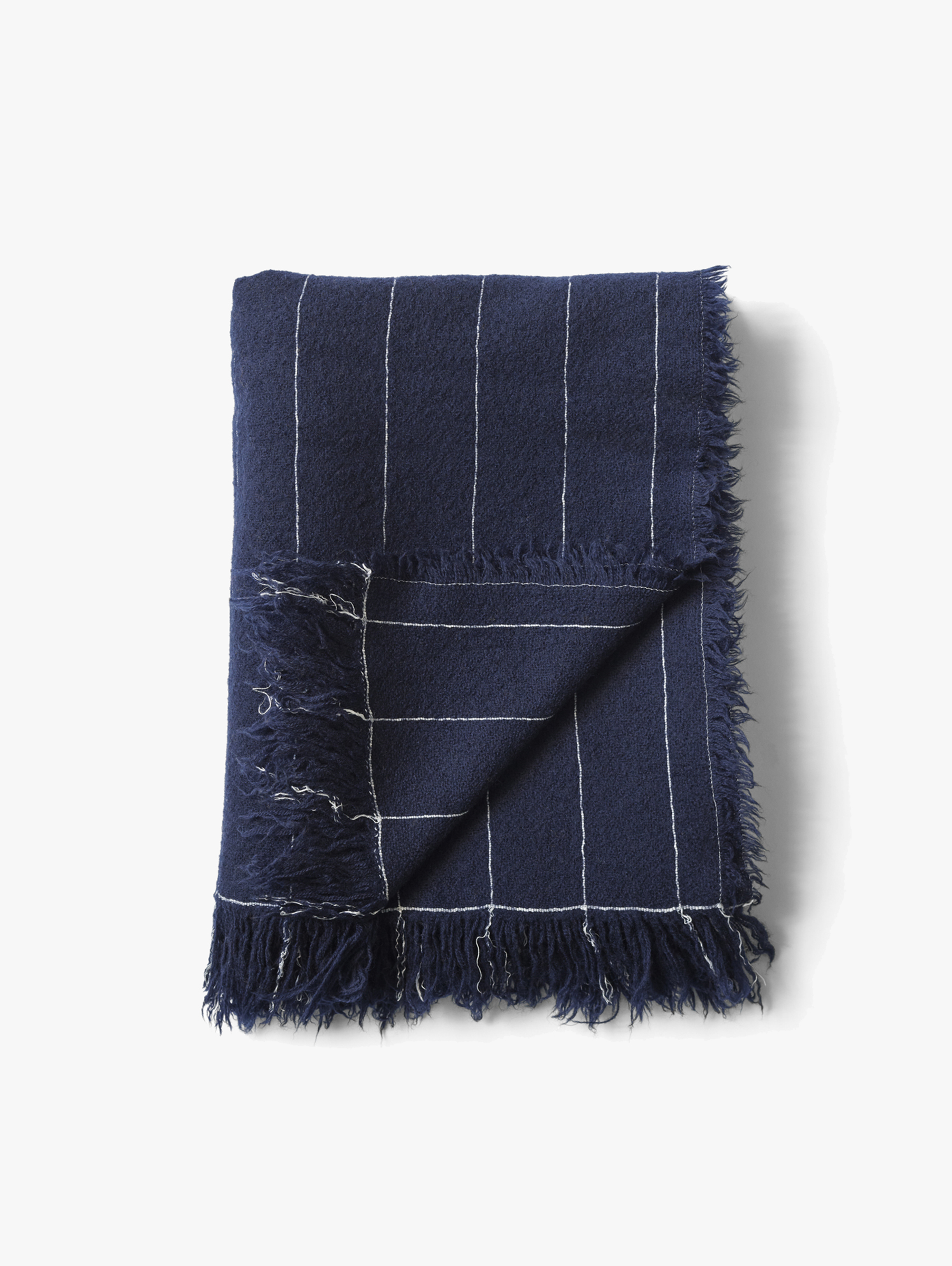 Battus Wolldecke 130x185 cm - Indigo