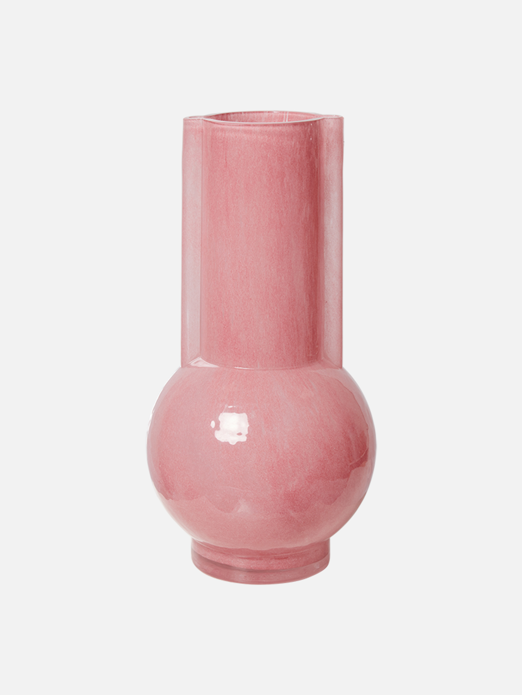 Glass Vase - Flamingo pink
