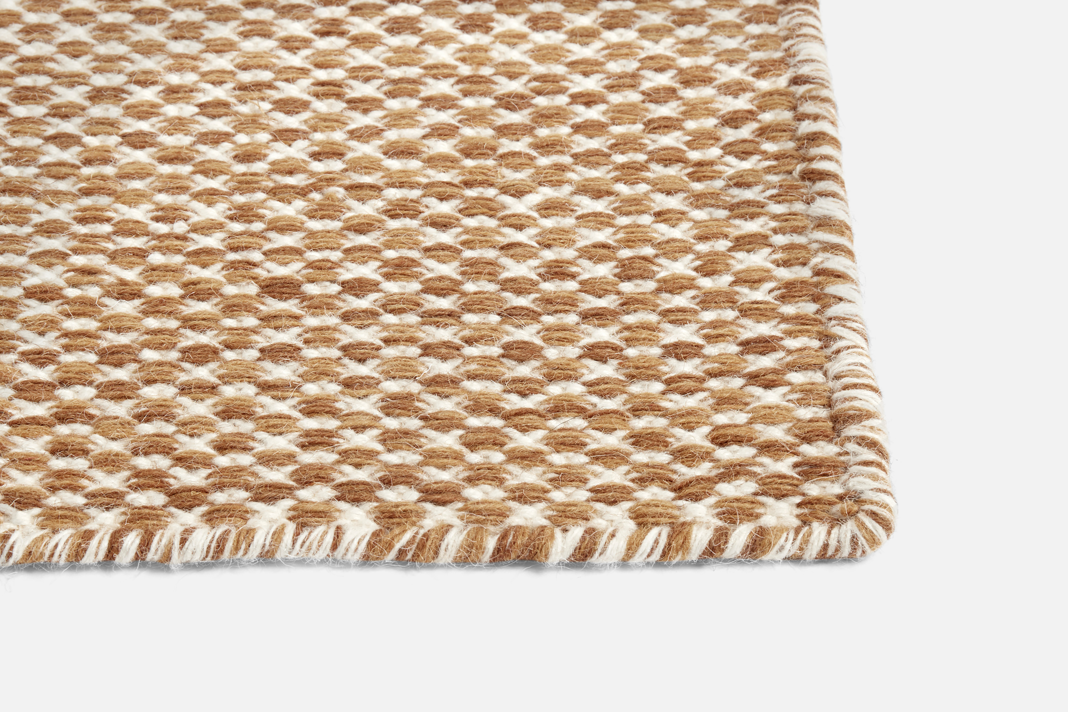 Moiré Kelim Teppich 140x200 Gelb