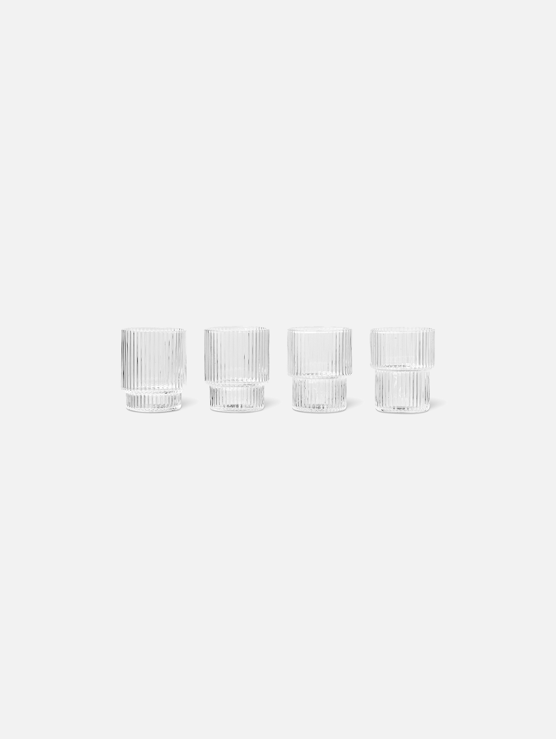 Ripple Gläser 4er Set - Klar